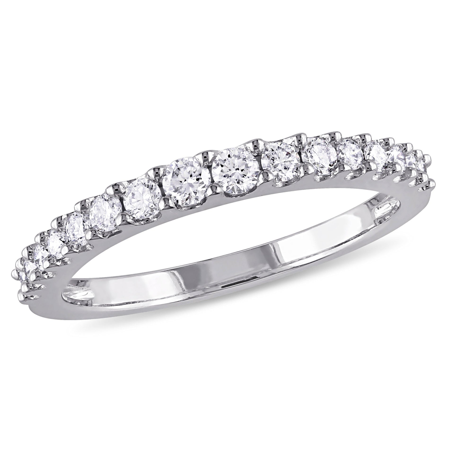 Mimi & Max 3/8ct TW Diamond Eternity Ring 14k White Gold