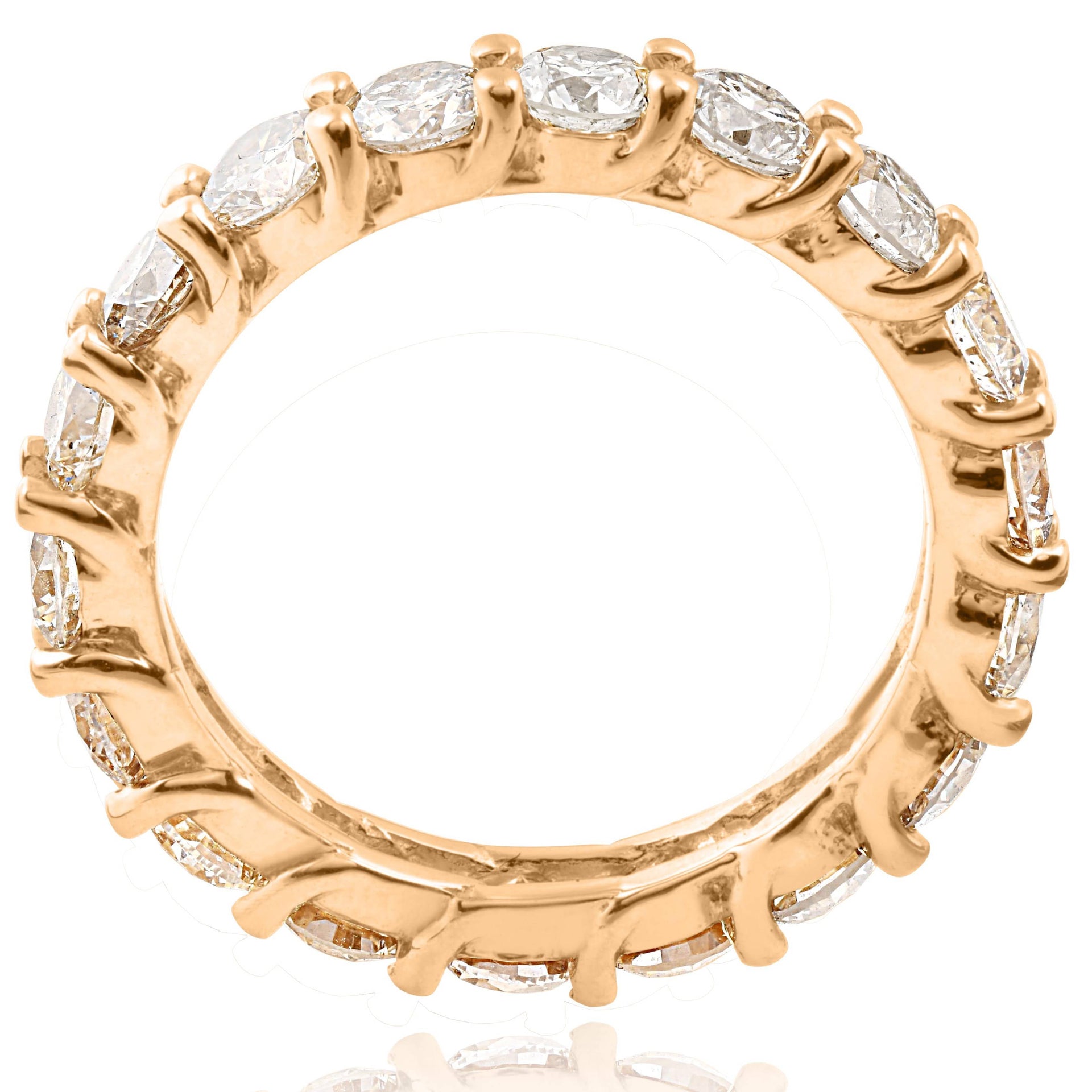3 1/2 ct Diamond Eternity Ring 14k Yellow Gold