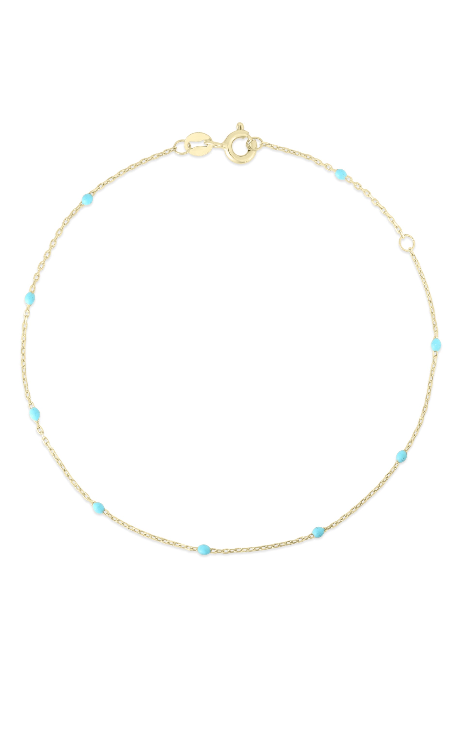 14K Italian Gold Enamel Chain Bracelet