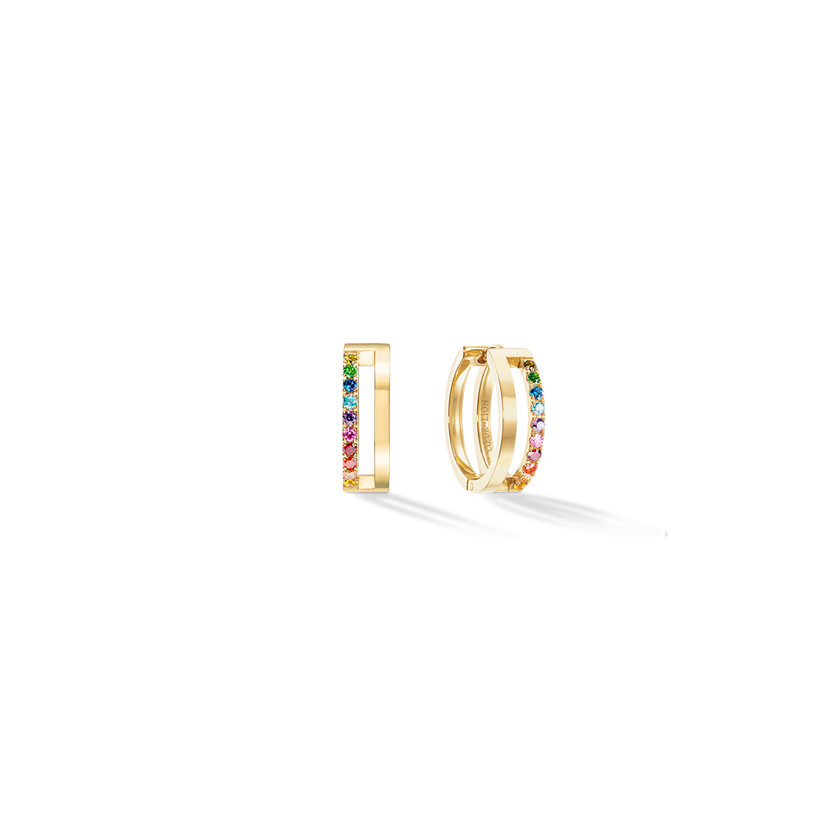 Eternal Unity Hoops gold-rainbow