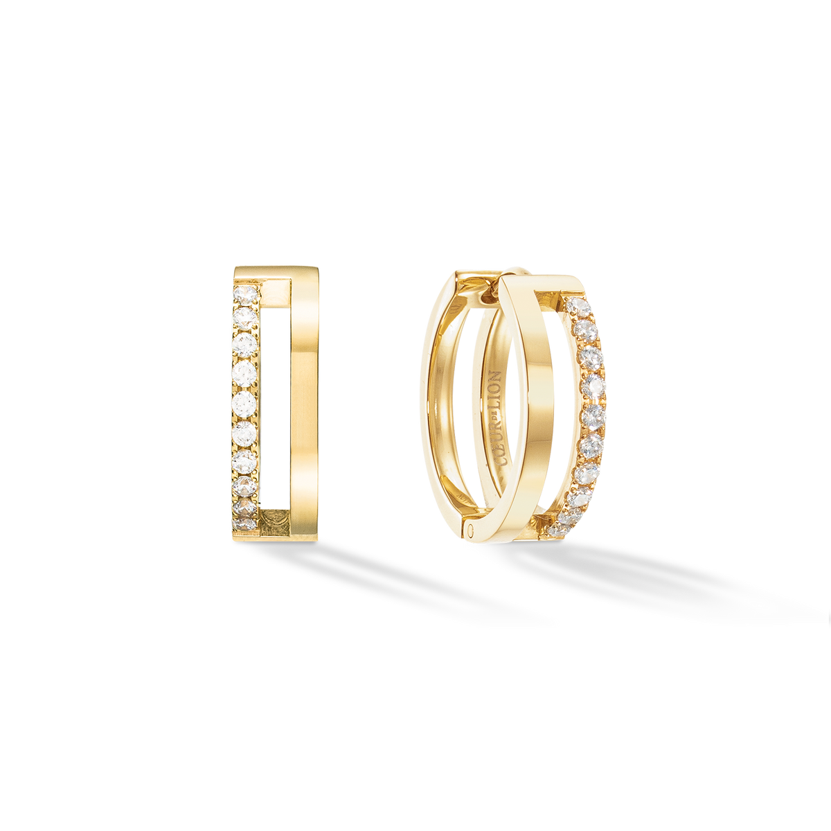 Eternal Unity Hoops gold-crystal