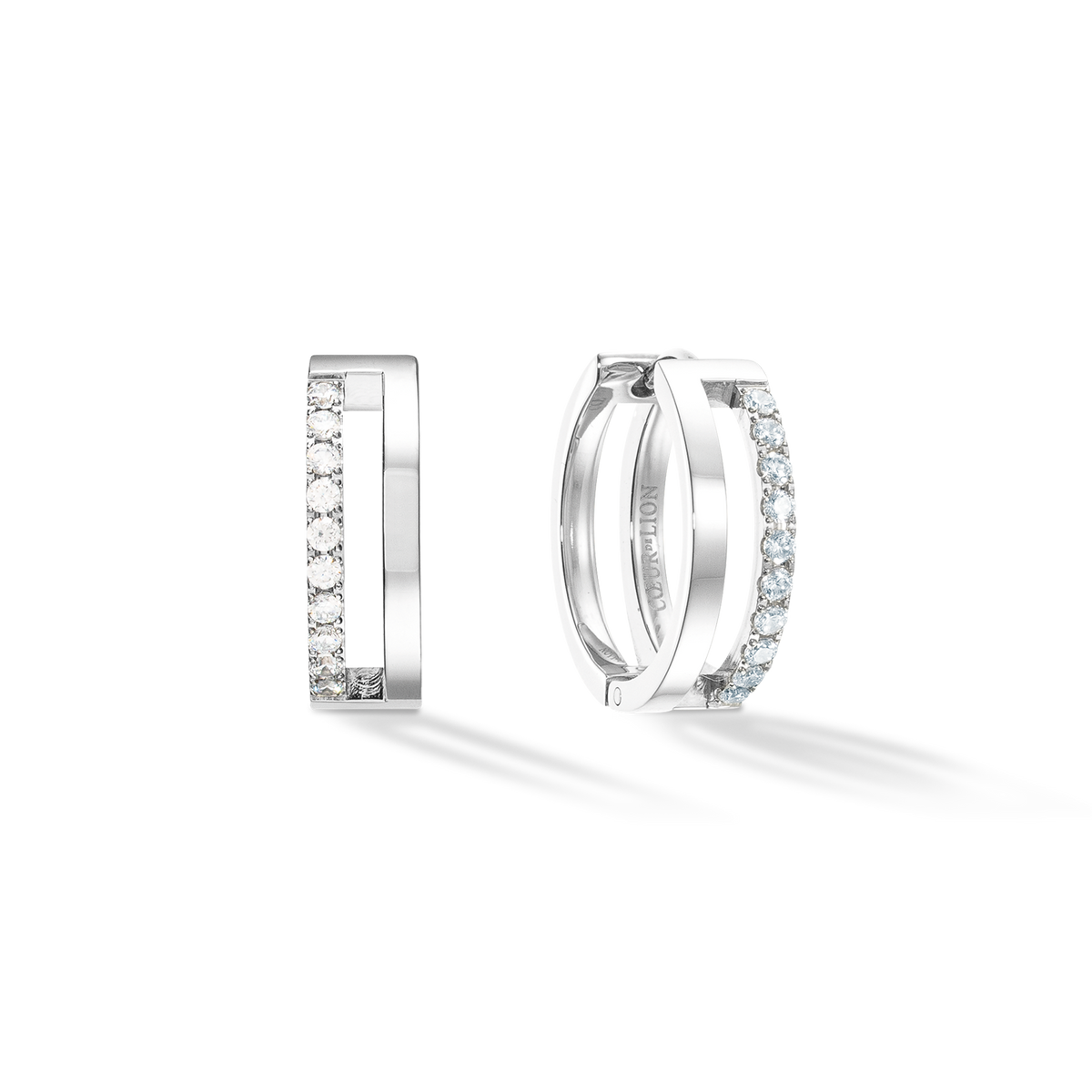 Eternal Unity Hoops silver-crystal