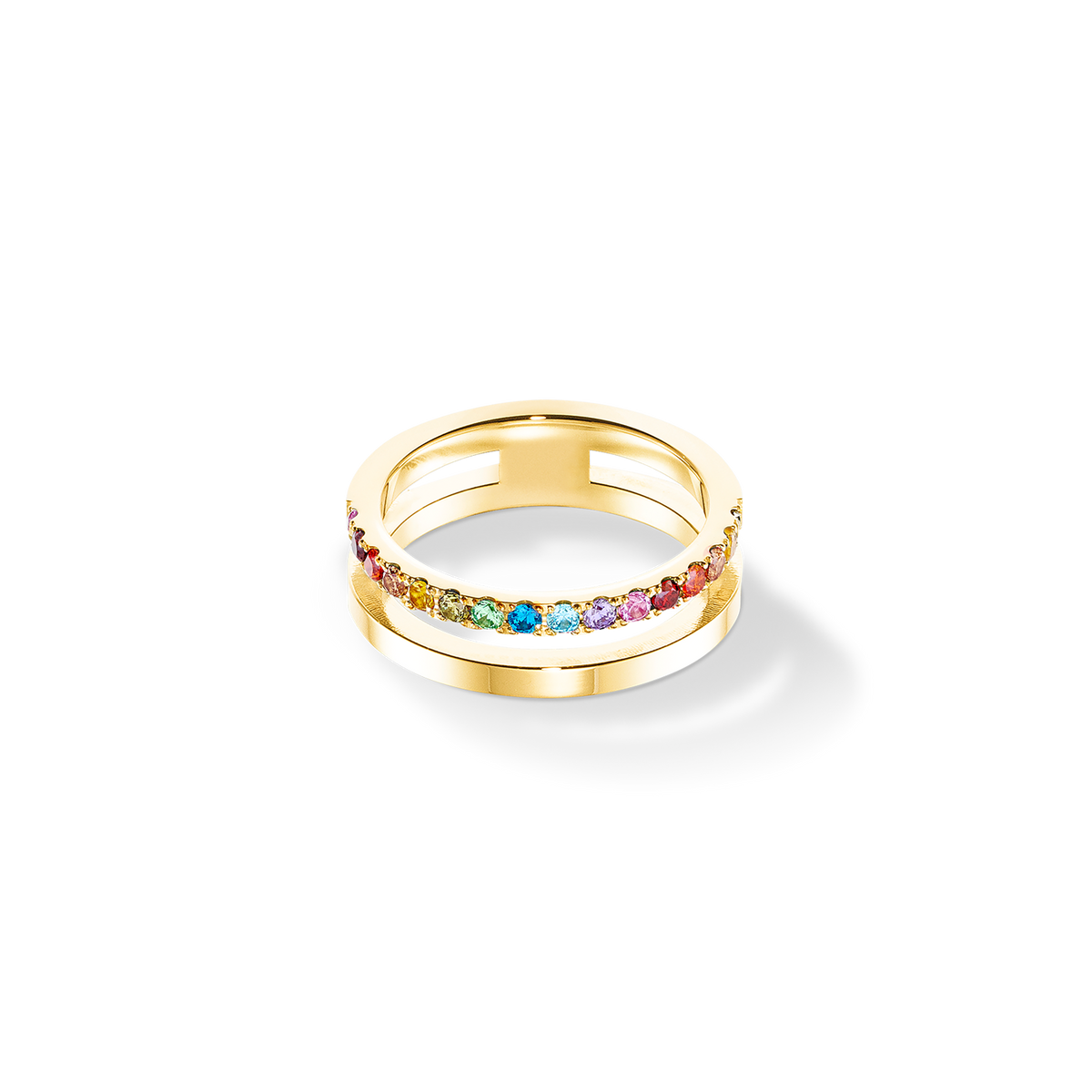 Eternal Unity Ring gold-rainbow