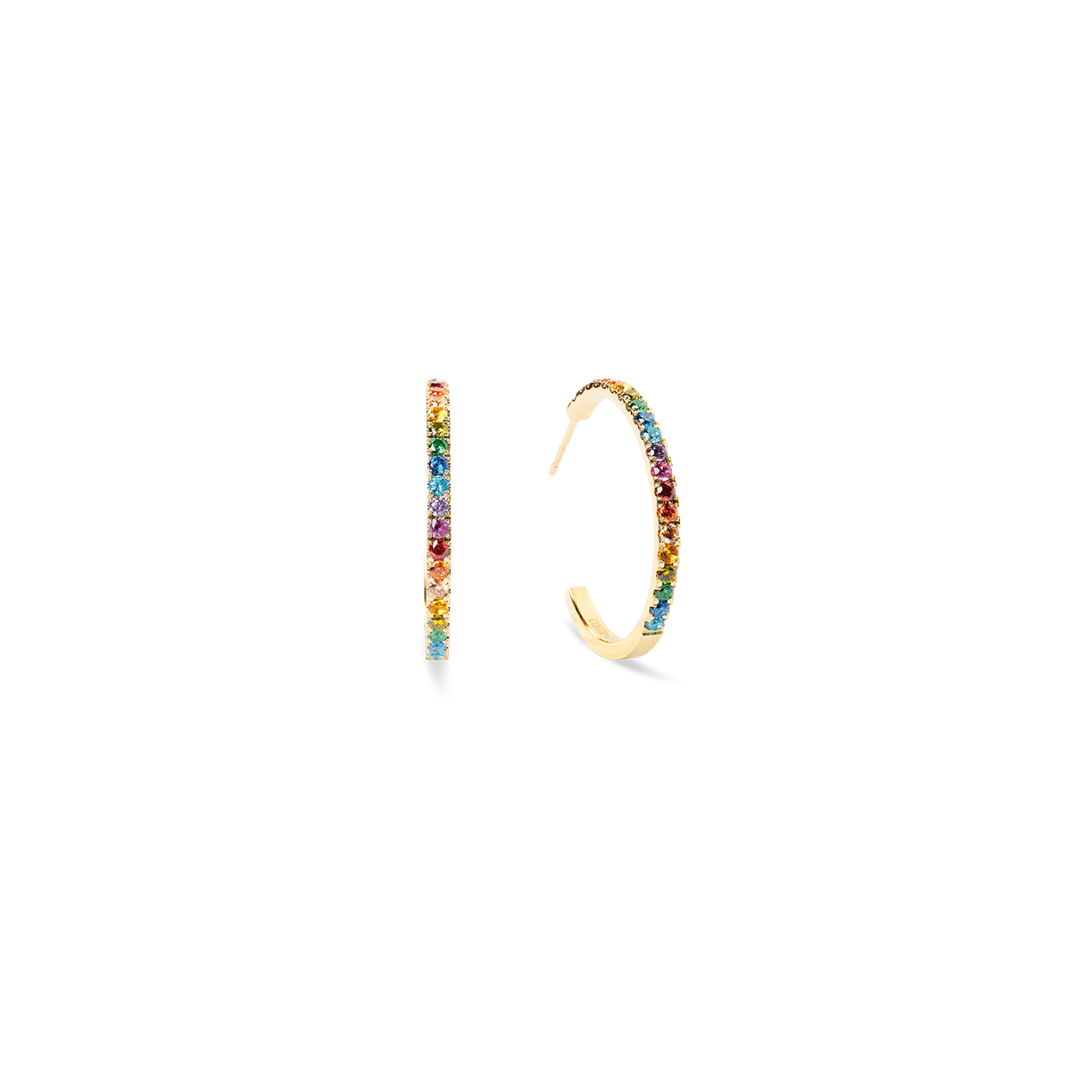 Eternal Love Hoop big gold-rainbow