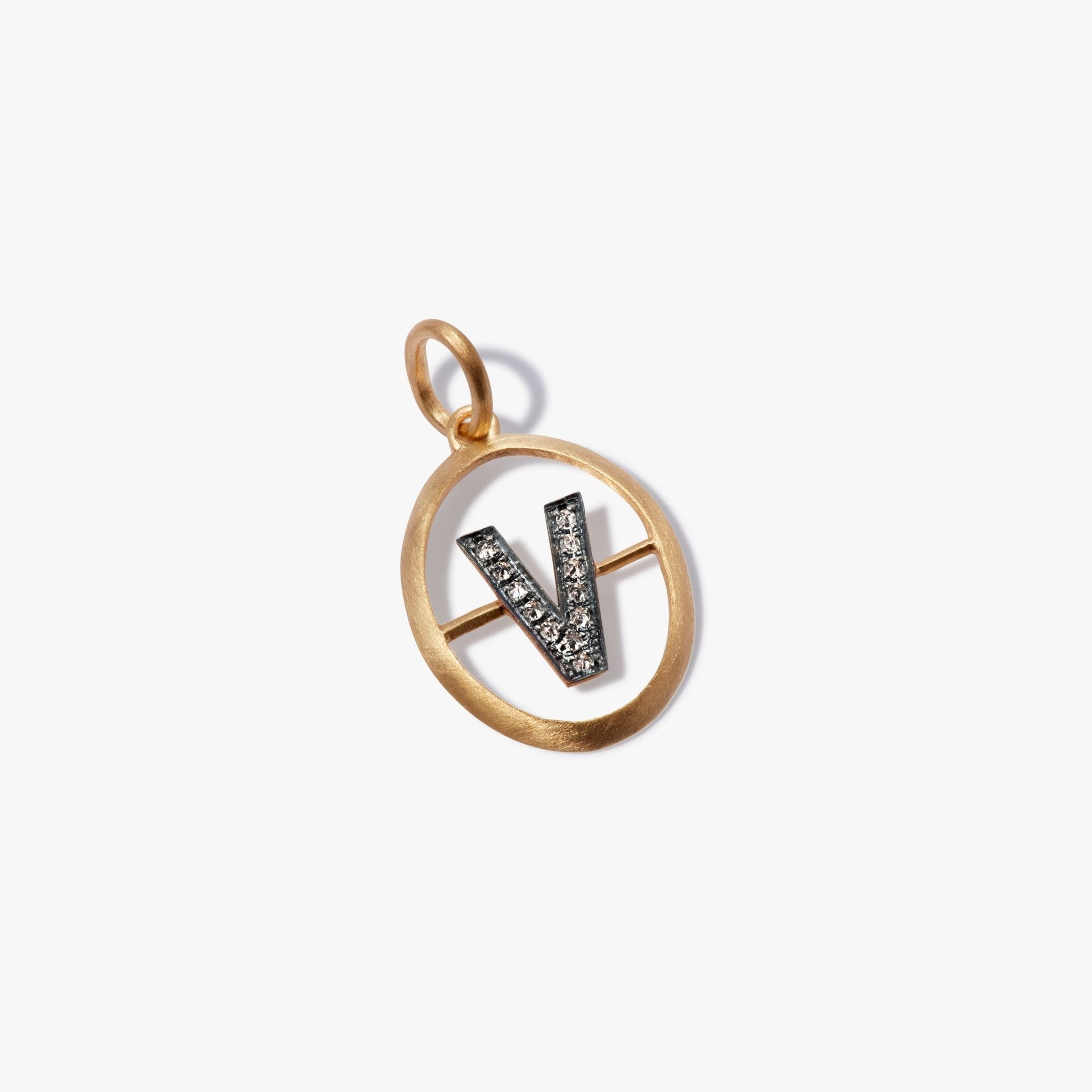 Initials V Pendant