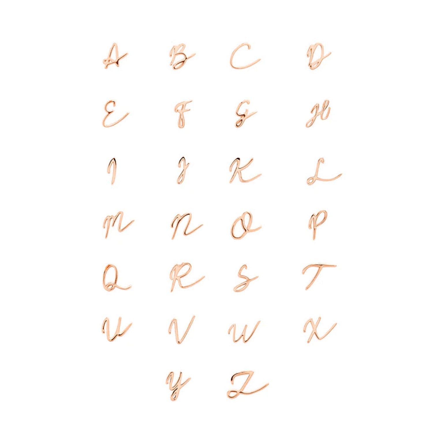 Made Mine Initials & Birthstone Necklace (Rose Gold)