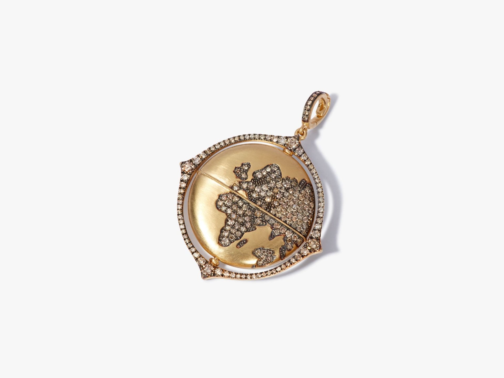 Mythology Spinning Globe Pendant