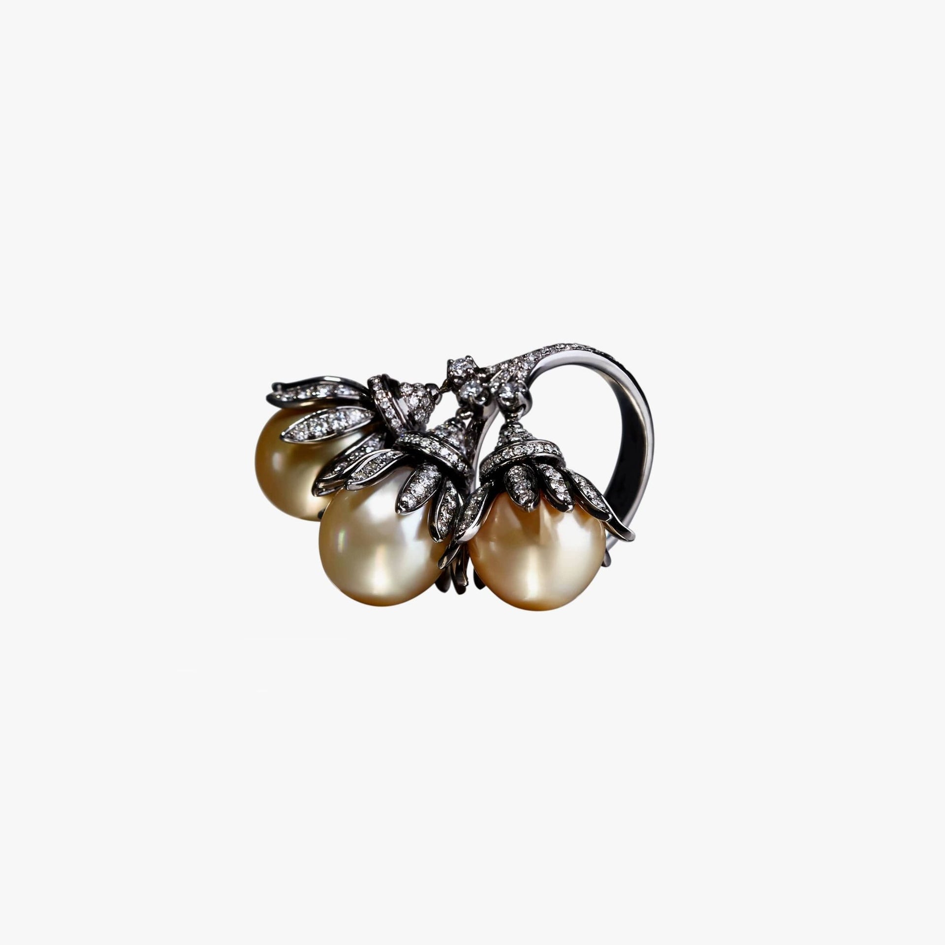 Golden Pearls Ring