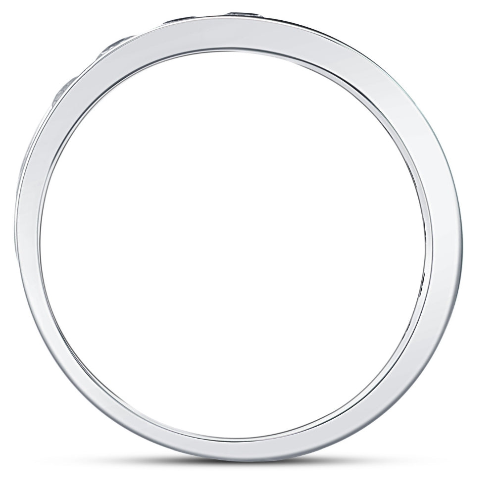 1ct Diamond Wedding Ring 14K White Gold