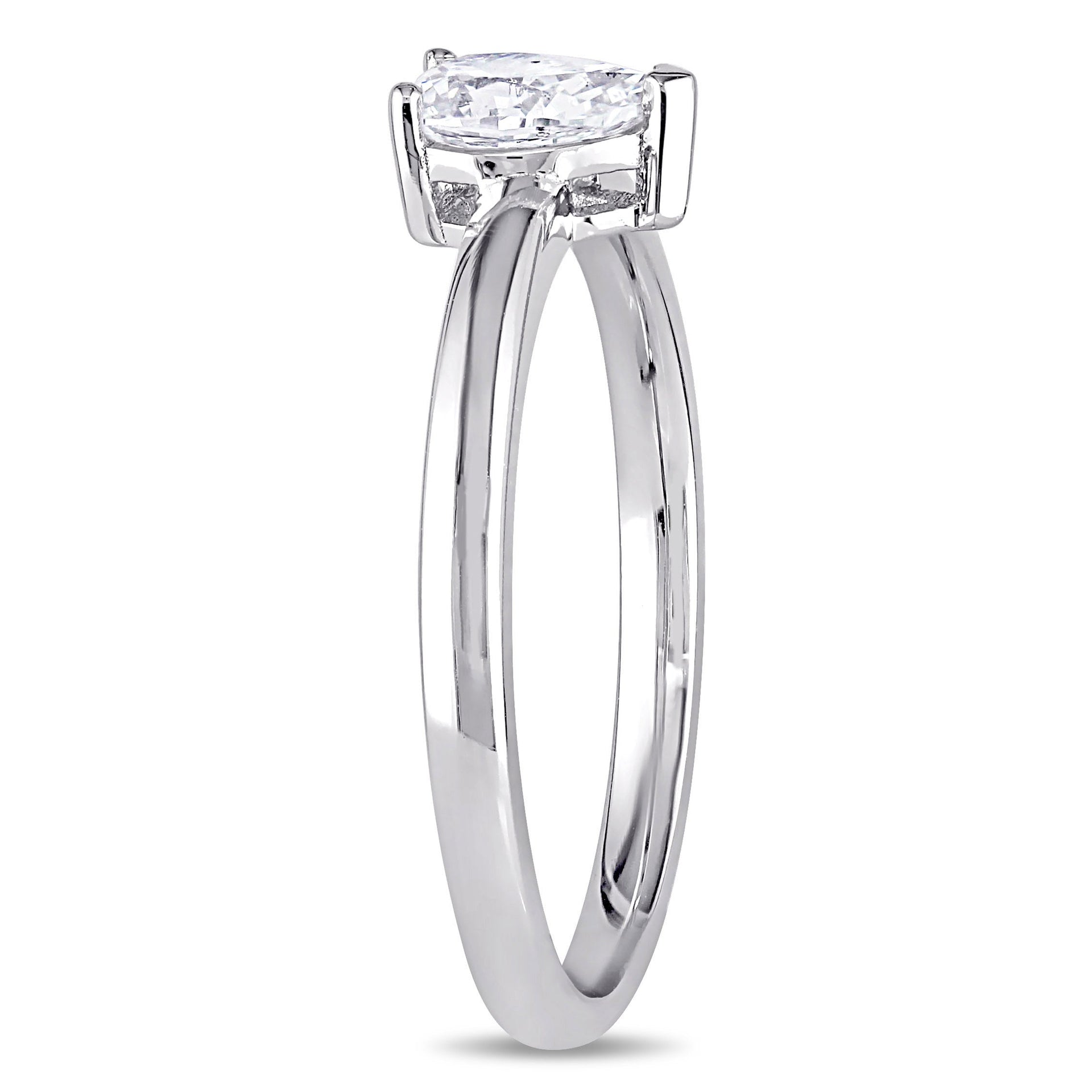 Mimi & Max 1/2ct TW Pear-cut Diamond Solitaire Engagement Ring 14k White Gold