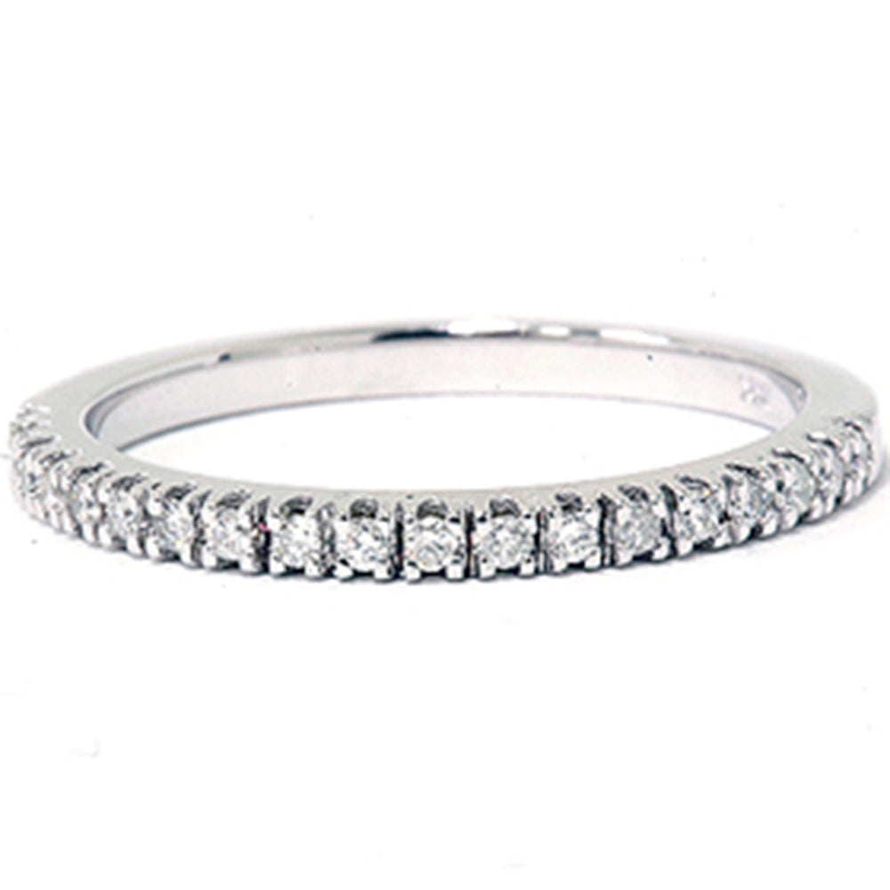 1/6ct Diamond Wedding Ring 14K White Gold