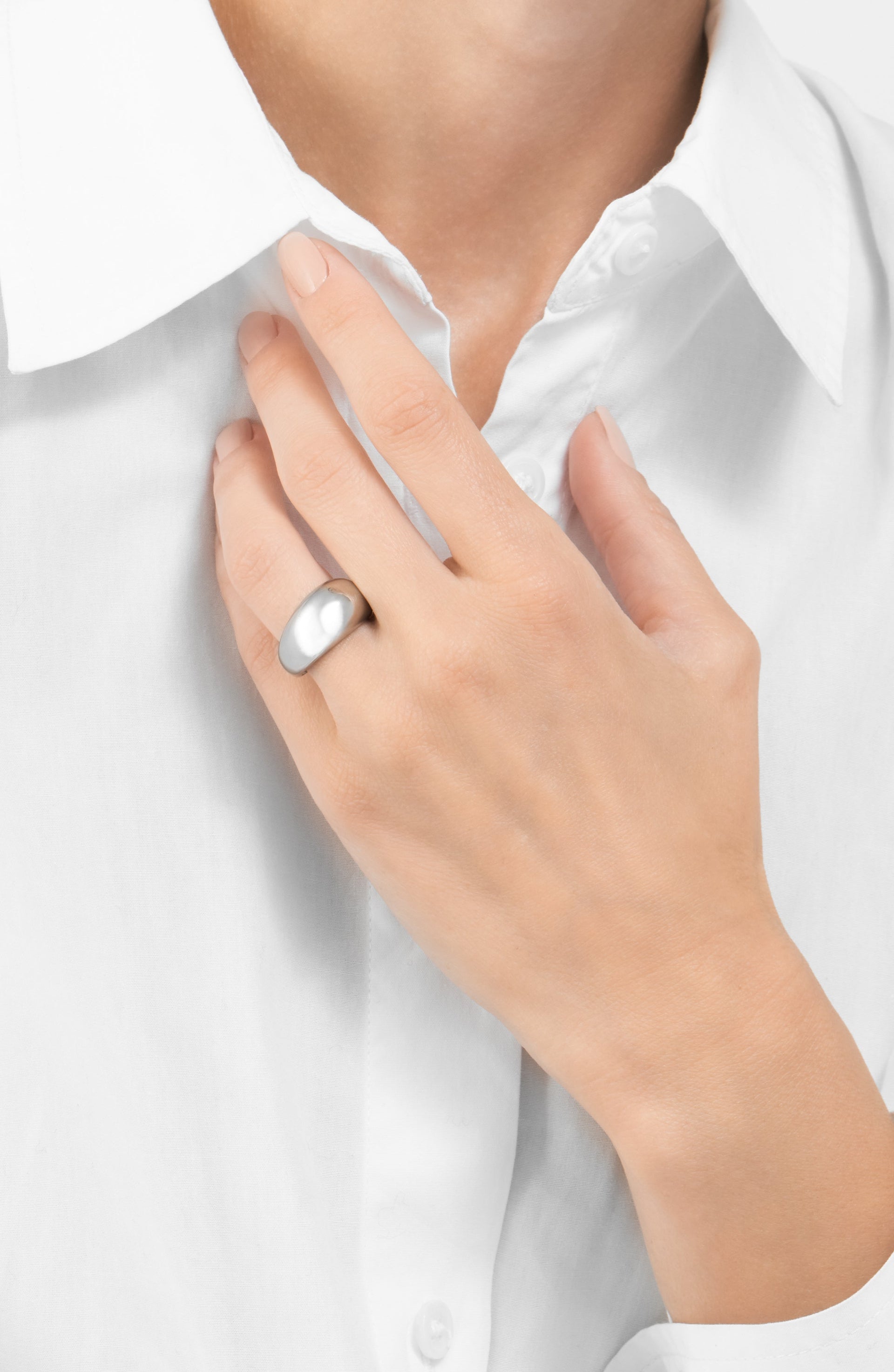 Adornia Dome Ring silver