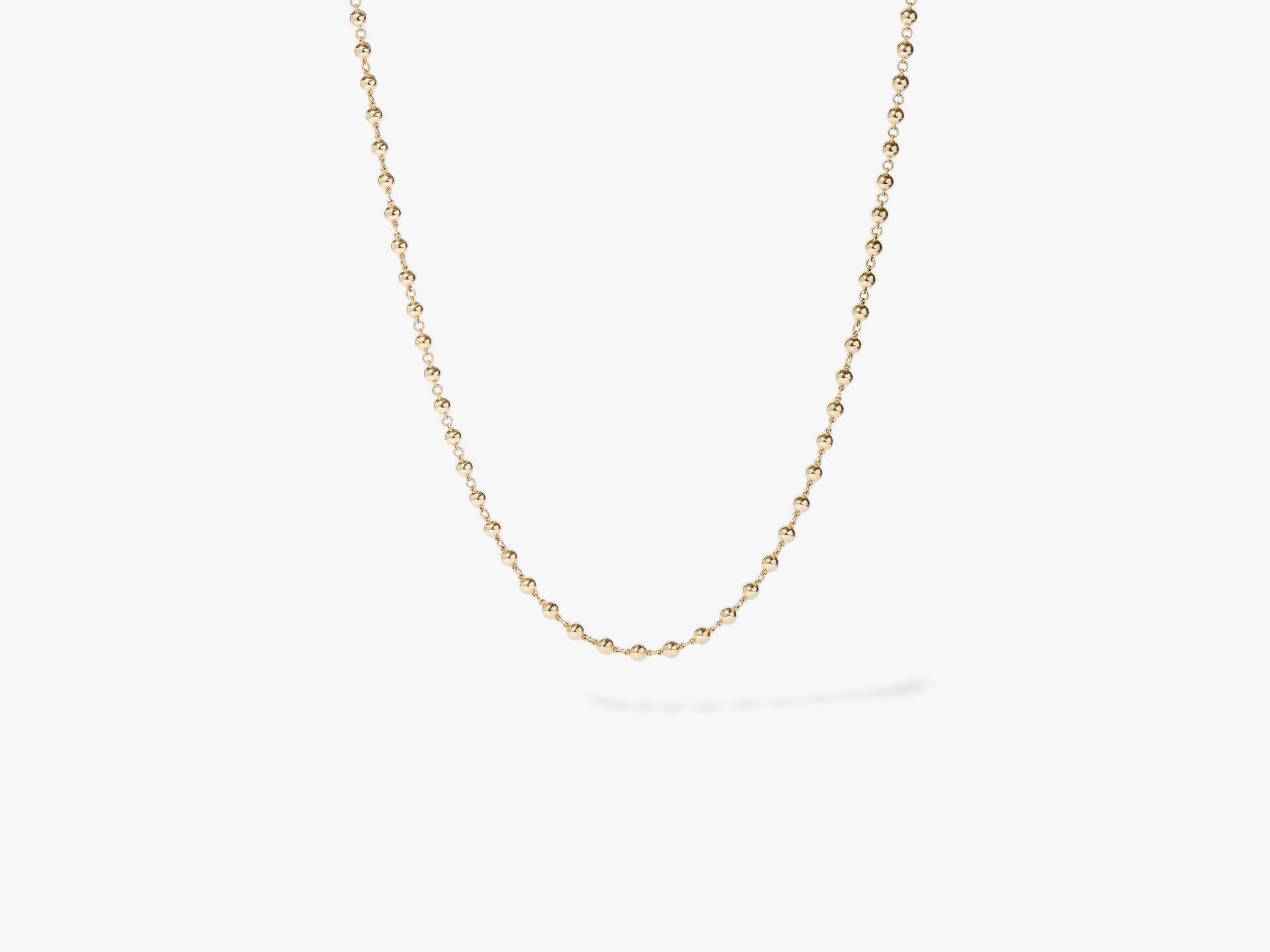 Gold Lattice Ball Chain Necklace