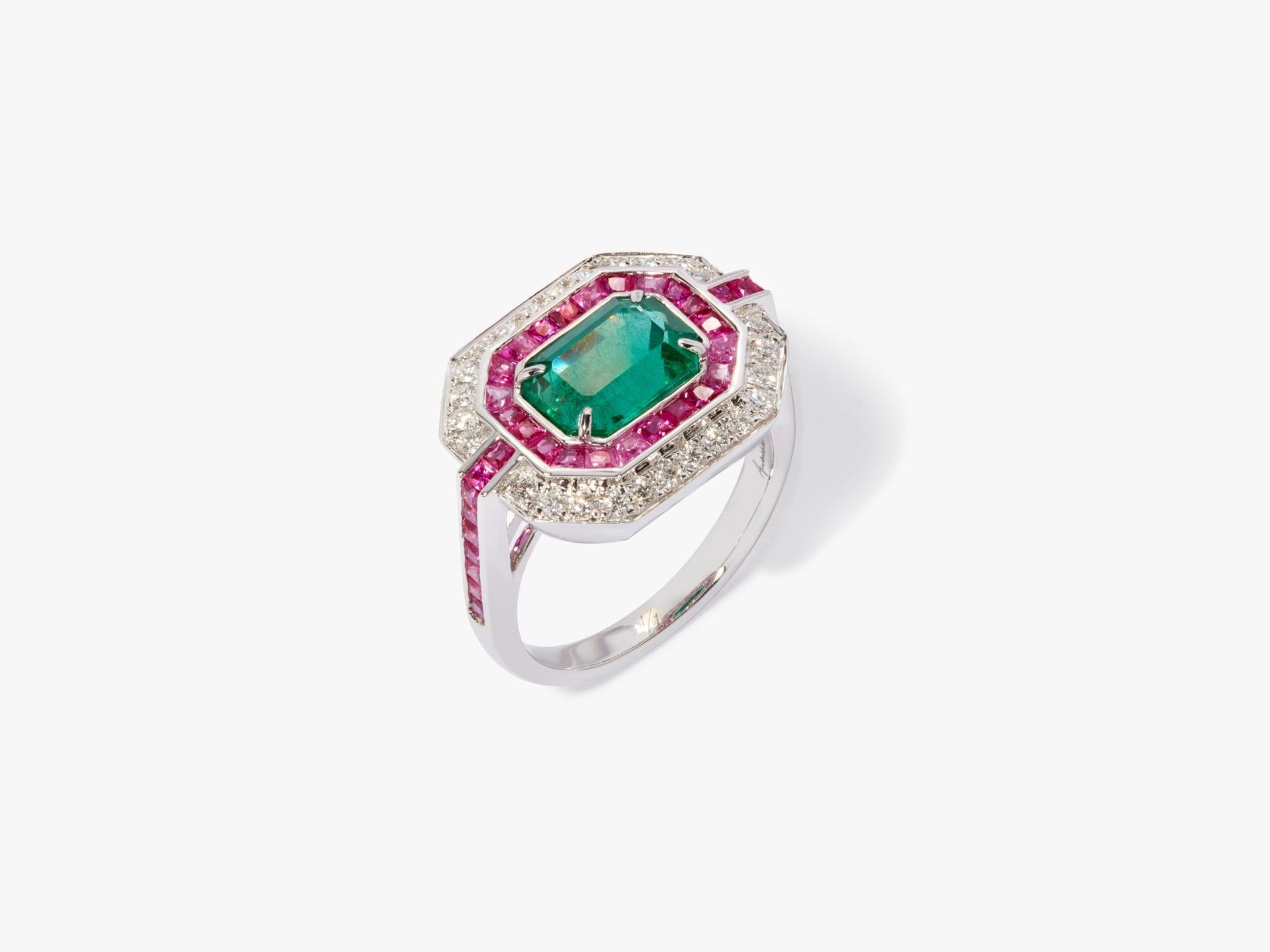 Emerald and Sapphire Ring