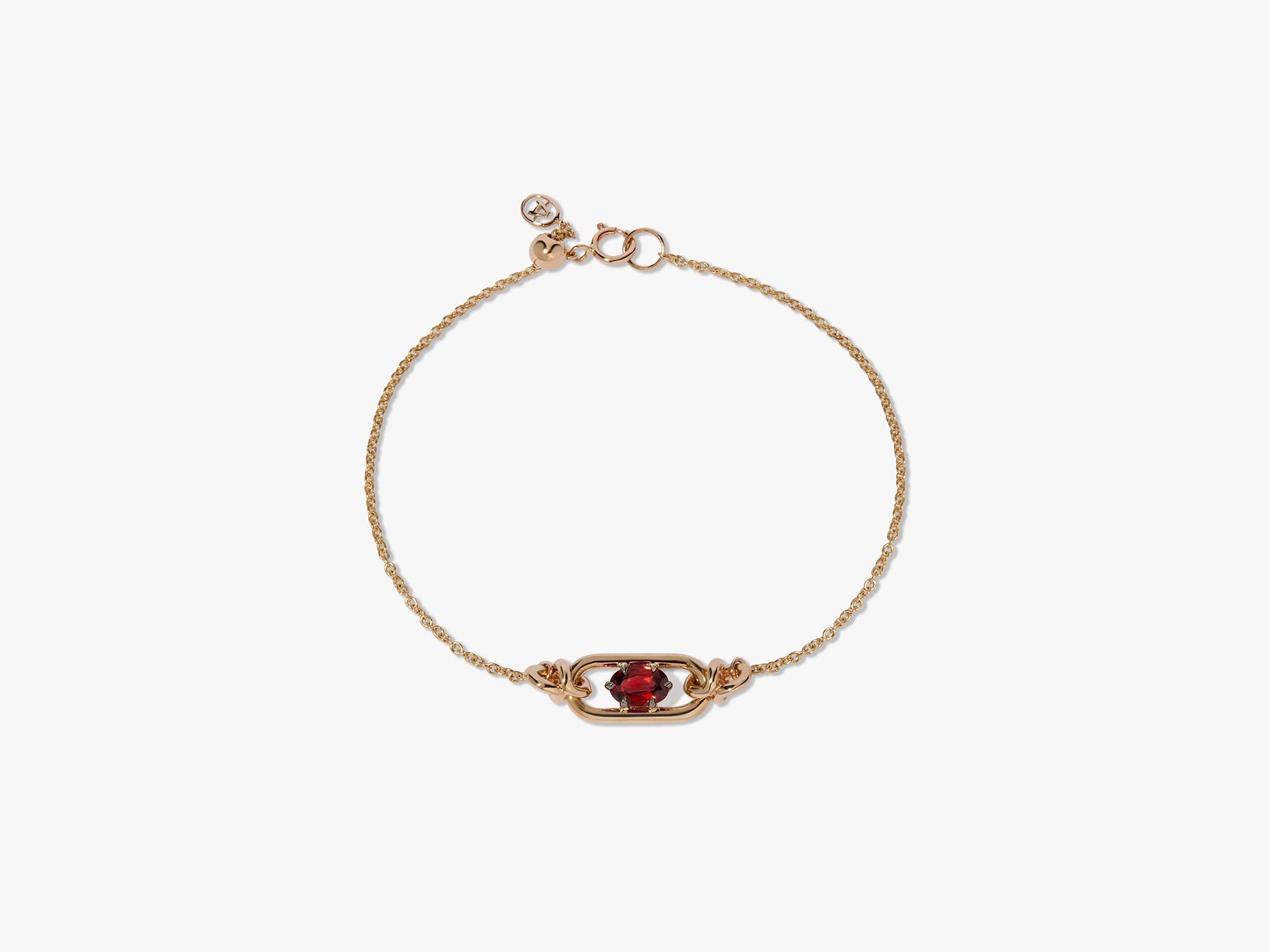 Gem Set Garnet January Bracelet