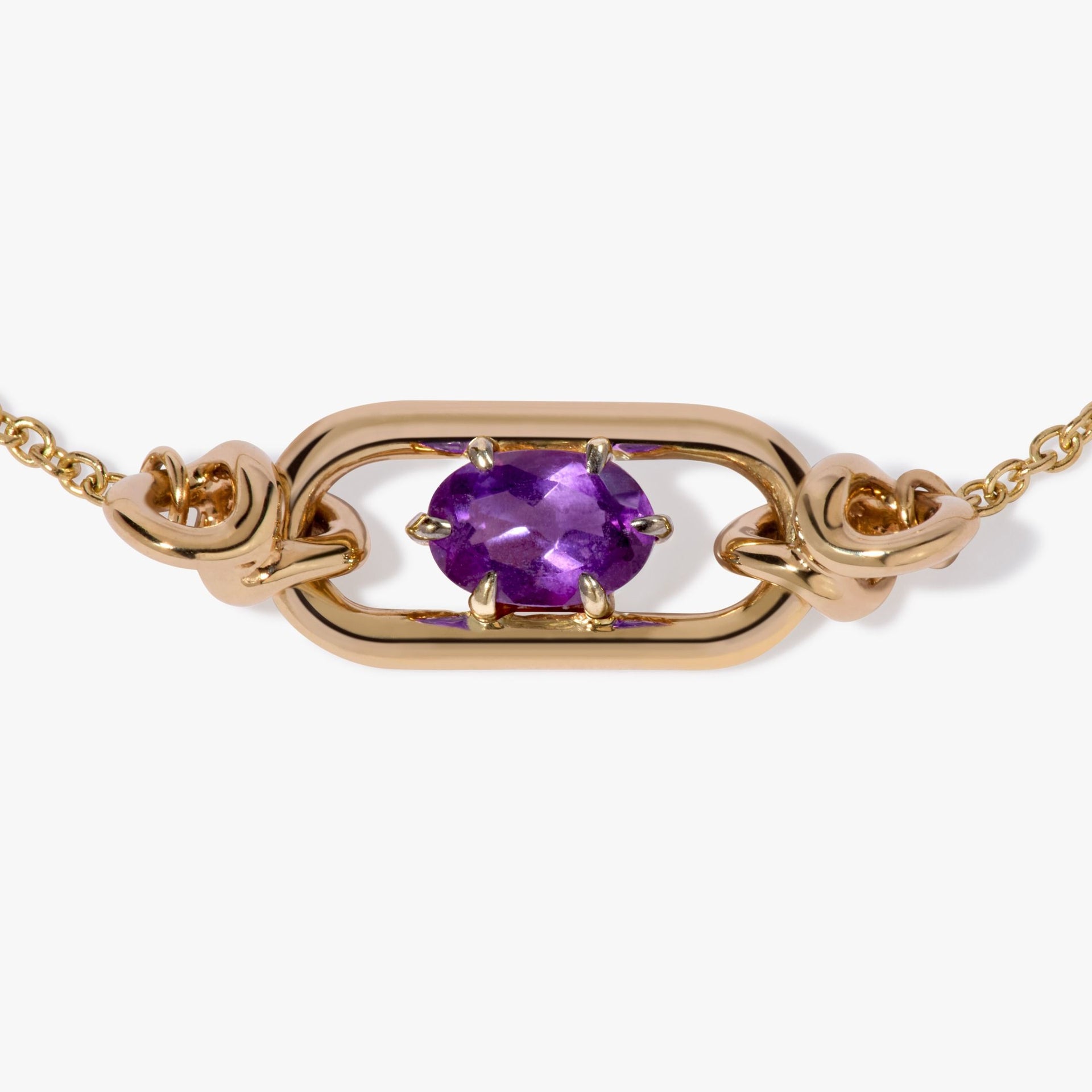 Gem Set Amethyst February Bracelet