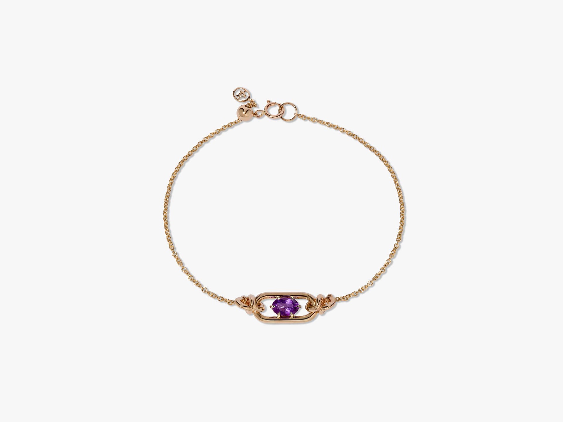 Gem Set Amethyst February Bracelet