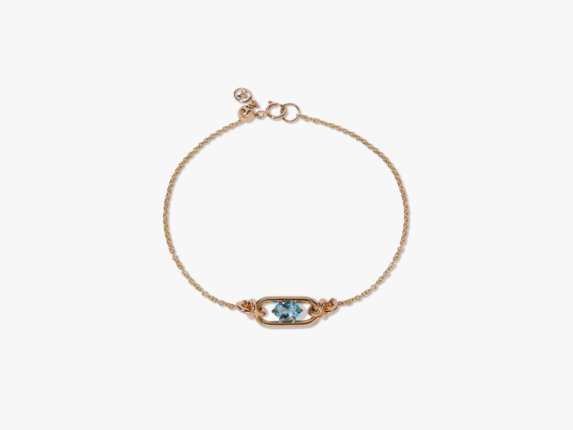 Gem Set Aquamarine March Bracelet