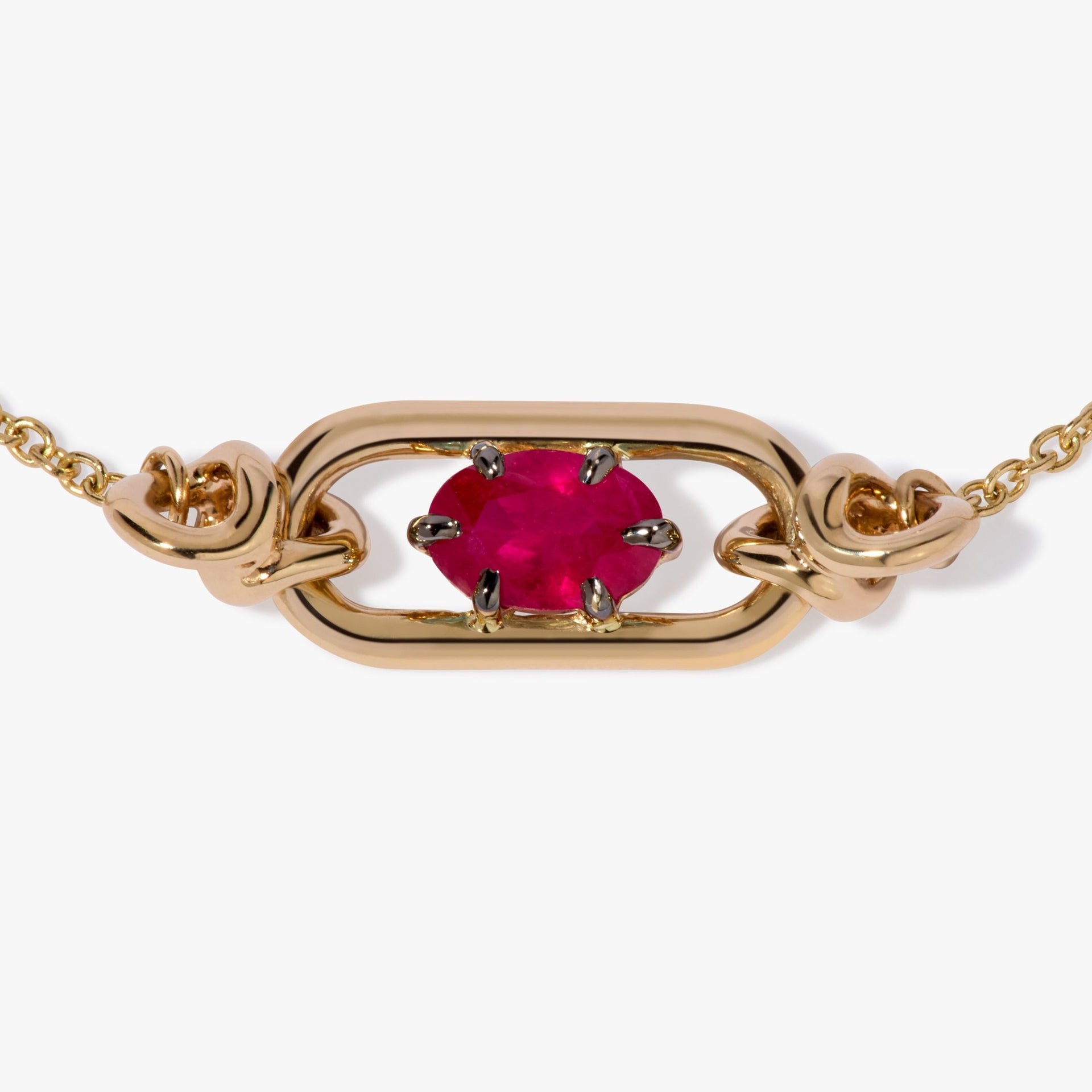 Gem Set Ruby July Bracelet