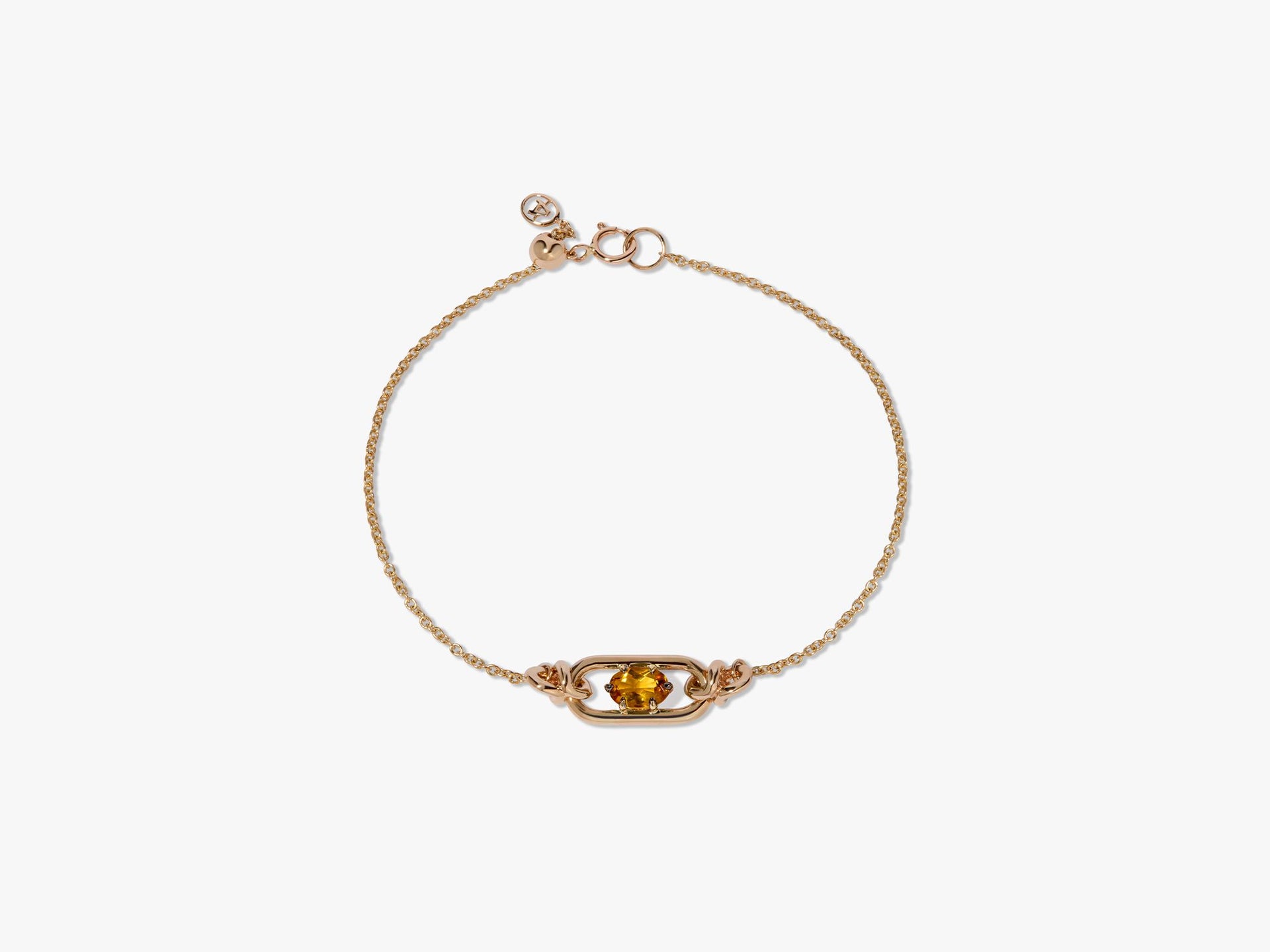 Gem Set Citrine November Bracelet