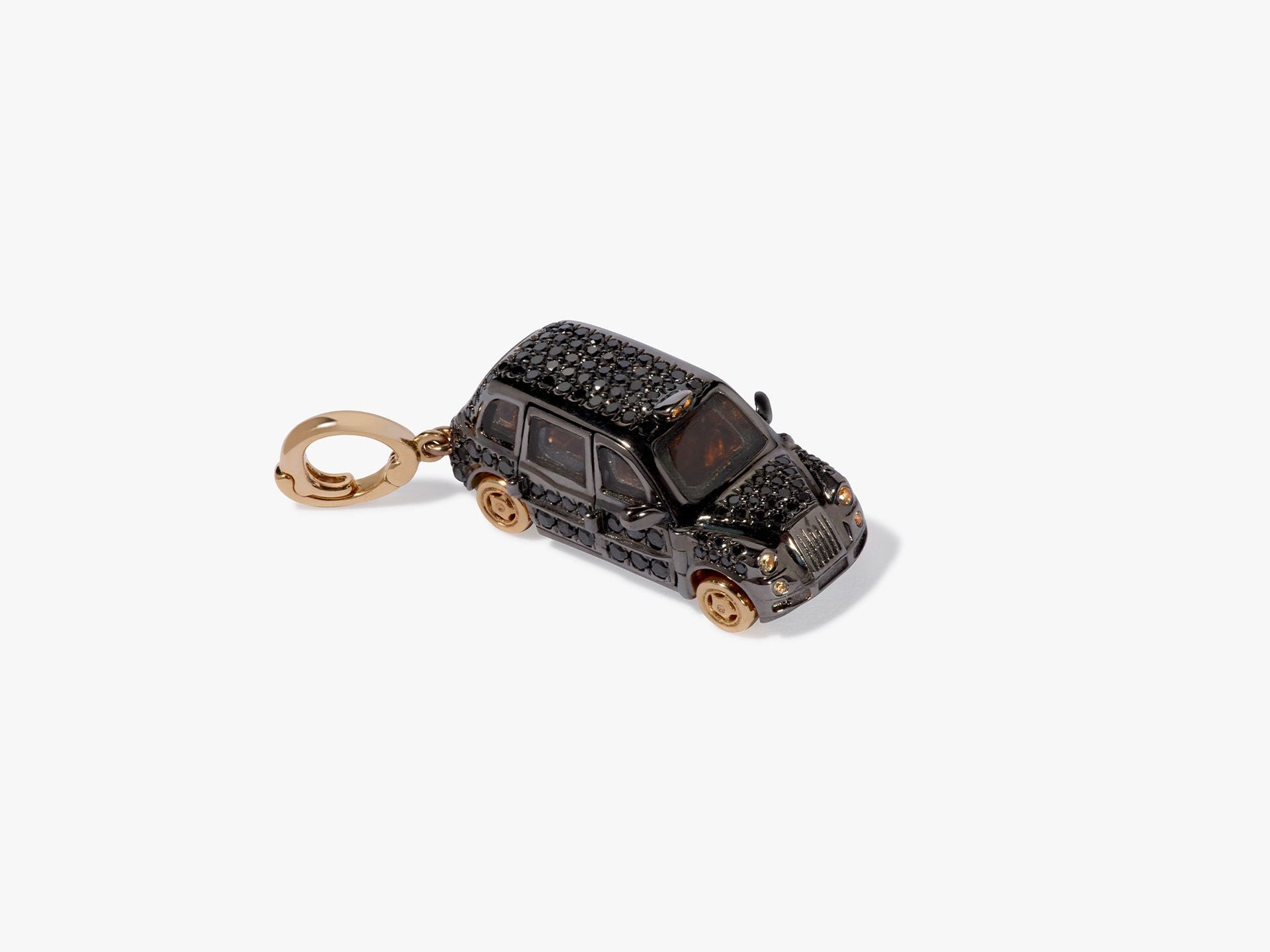 London Black Taxi Charm Pendant