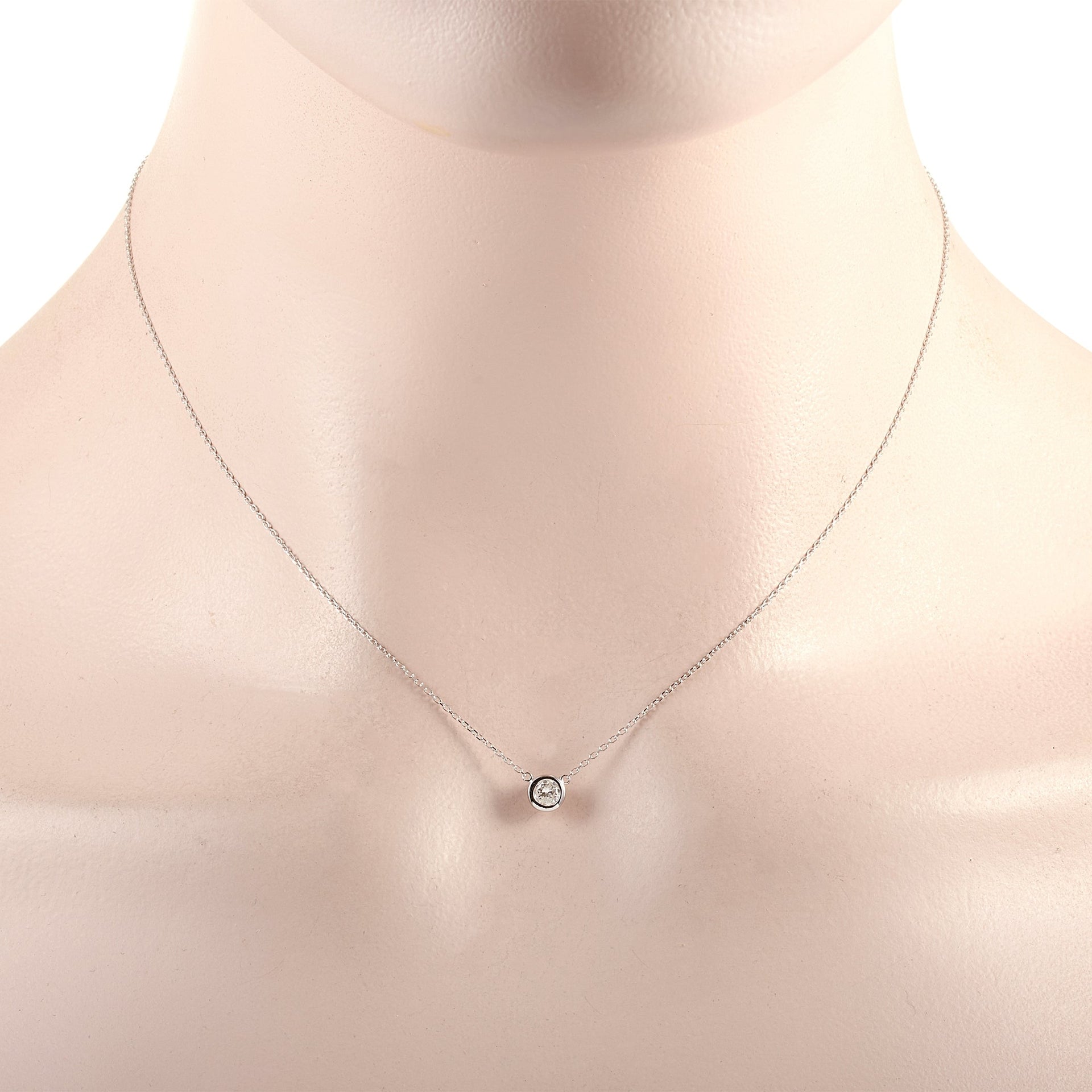 LB Exclusive 14K White Gold 0.20ct Diamond Necklace