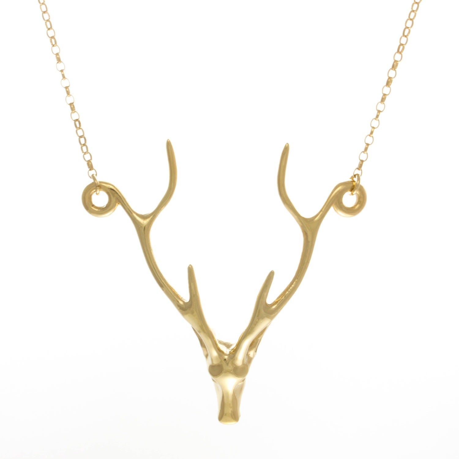 Deer Necklace - Gold