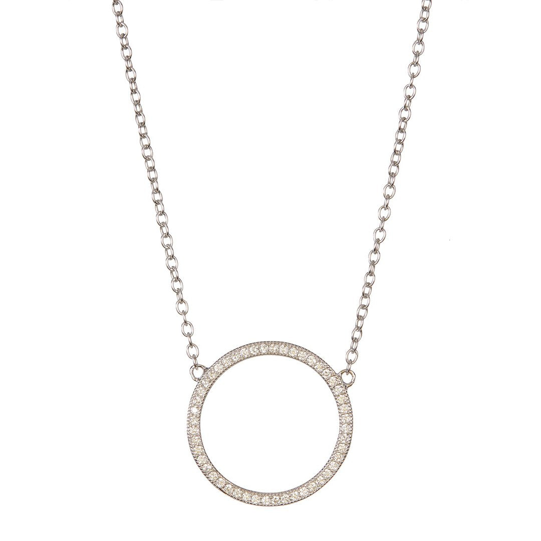 Adornia Adornia Circular Necklace silver