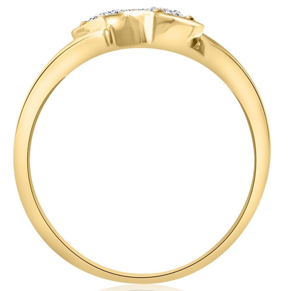 1/3CT Diamond Two Stone Forever Us Heart Ring in White, Yellow, or Rose Gold