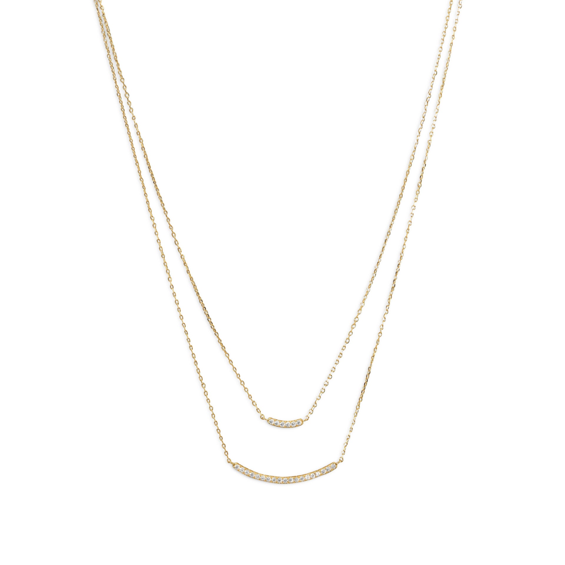 18k Gold Layer Bar Necklace