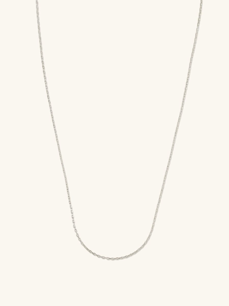 Silver Sliding Classic Chain Necklace