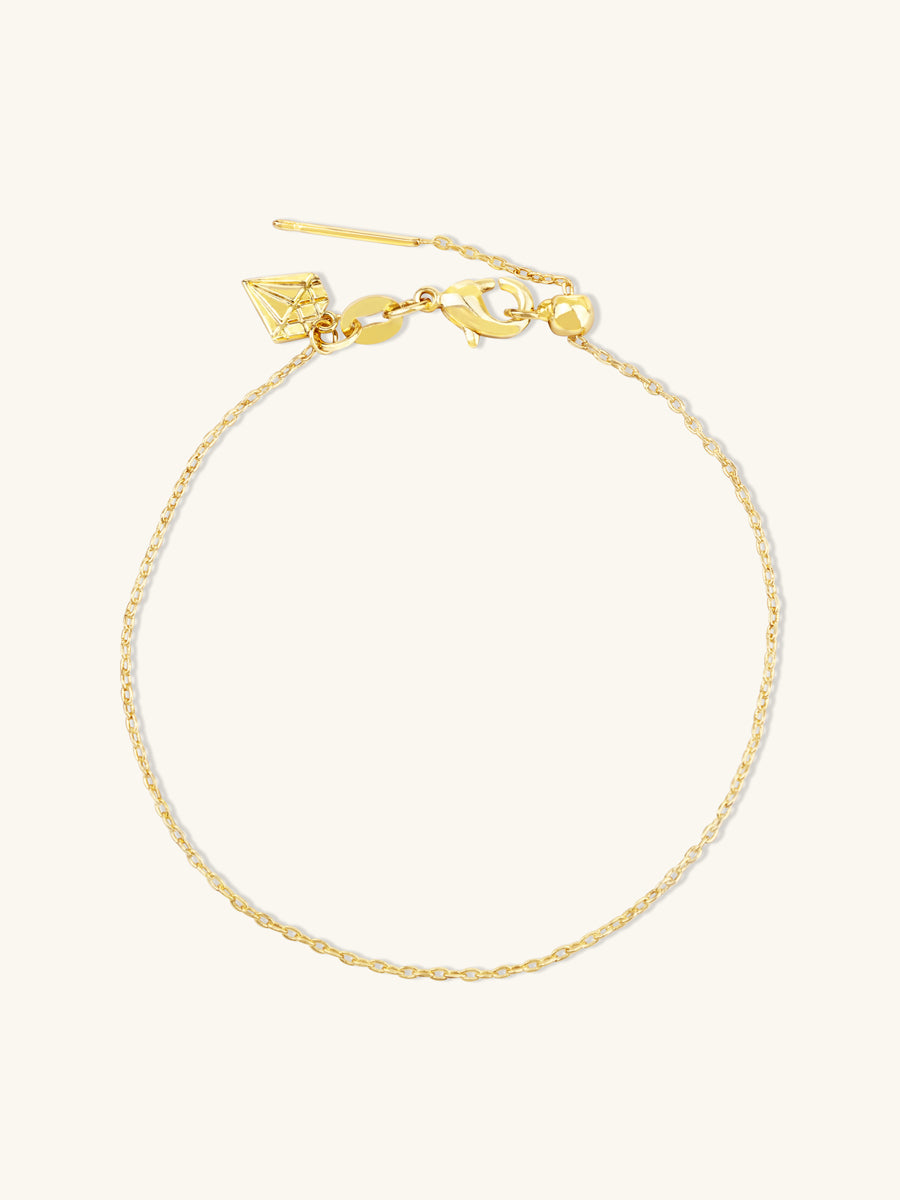 Gold Sliding Classic Chain Bracelet