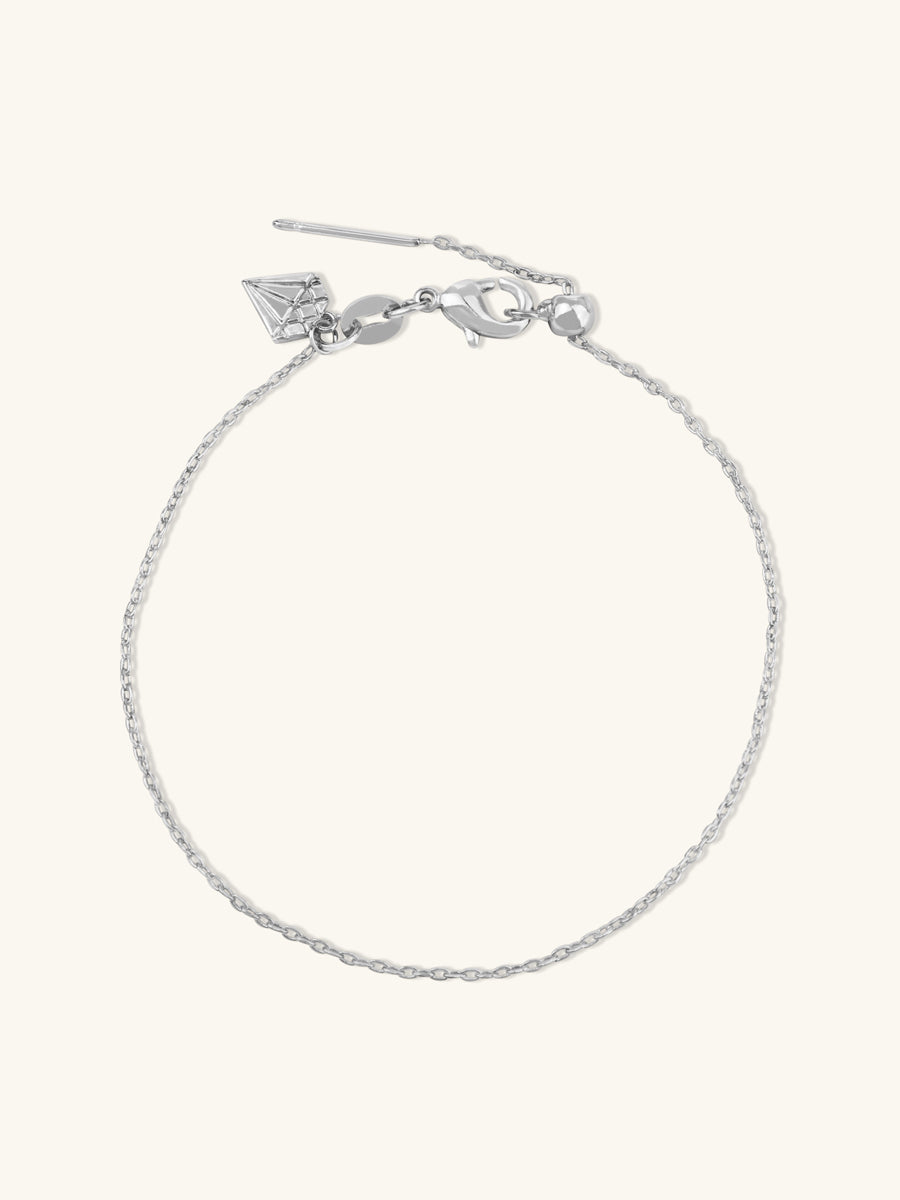 Silver Sliding Classic Chain Bracelet