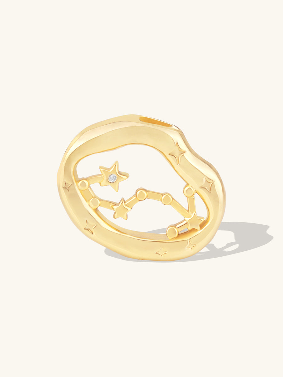 Zodiac Constellation Gold Charm