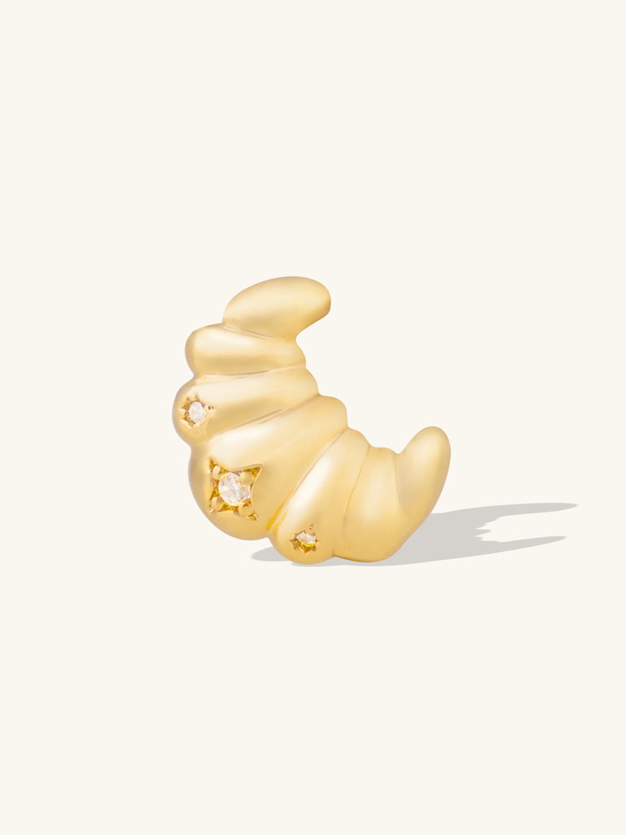 Croissant Gold Charm