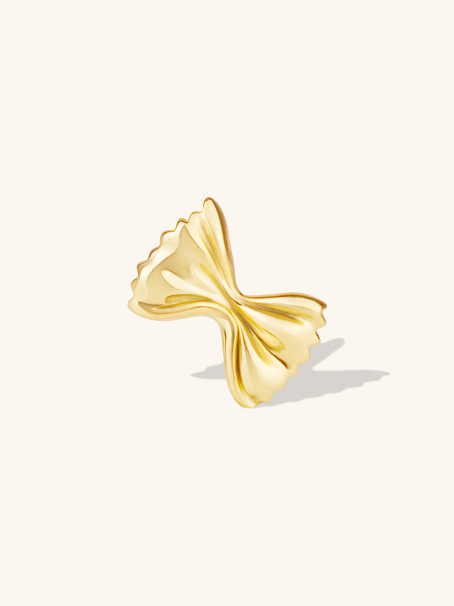 Bow Tie Pasta Gold Charm