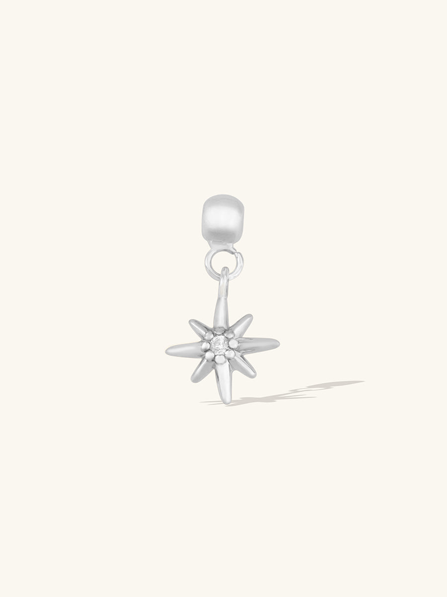 Sparkle Silver Drop Charm