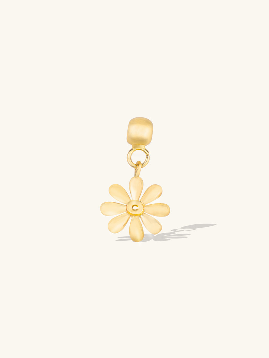 Daisy Gold Drop Charm
