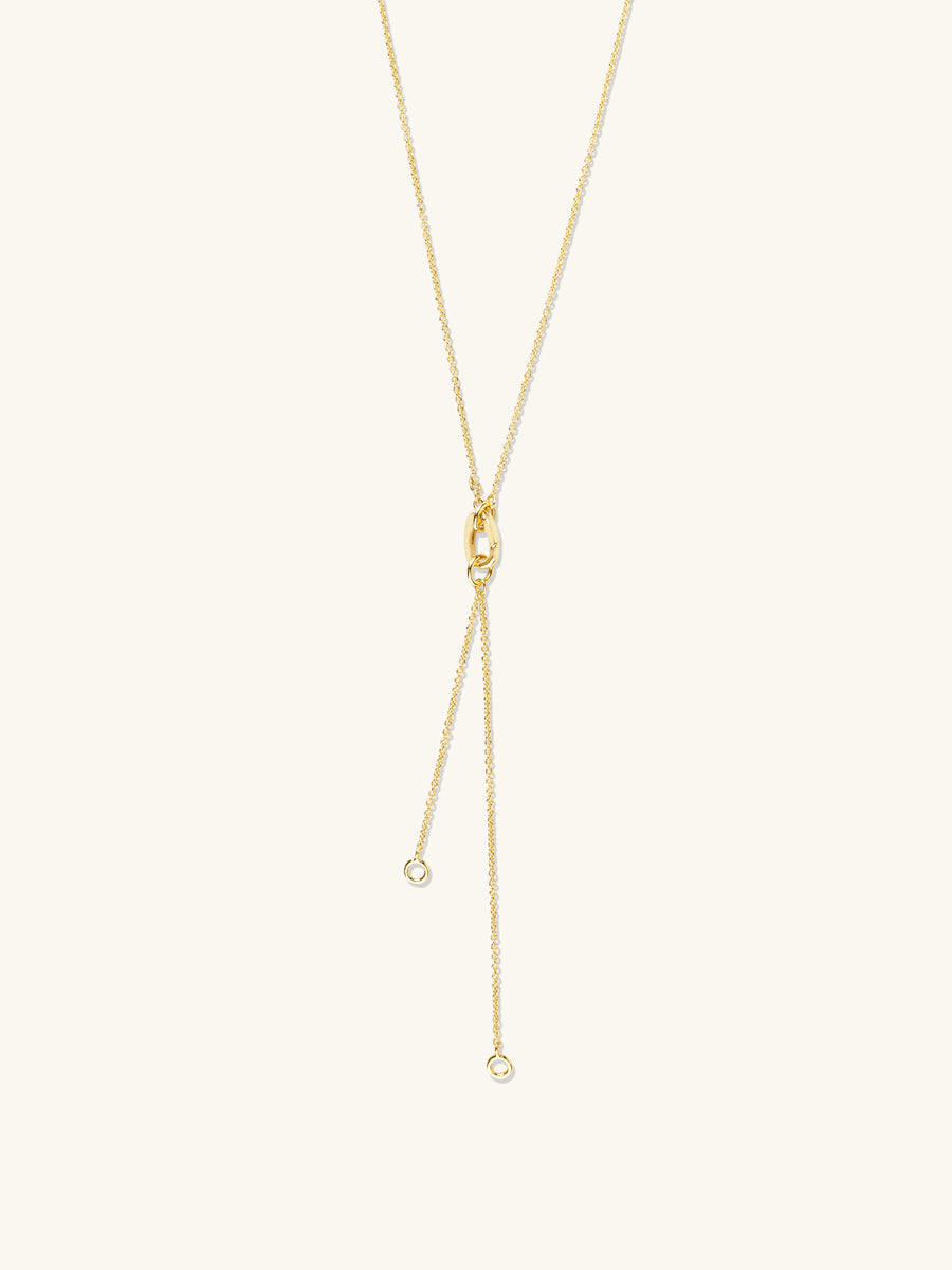 Lariat Gold Necklace