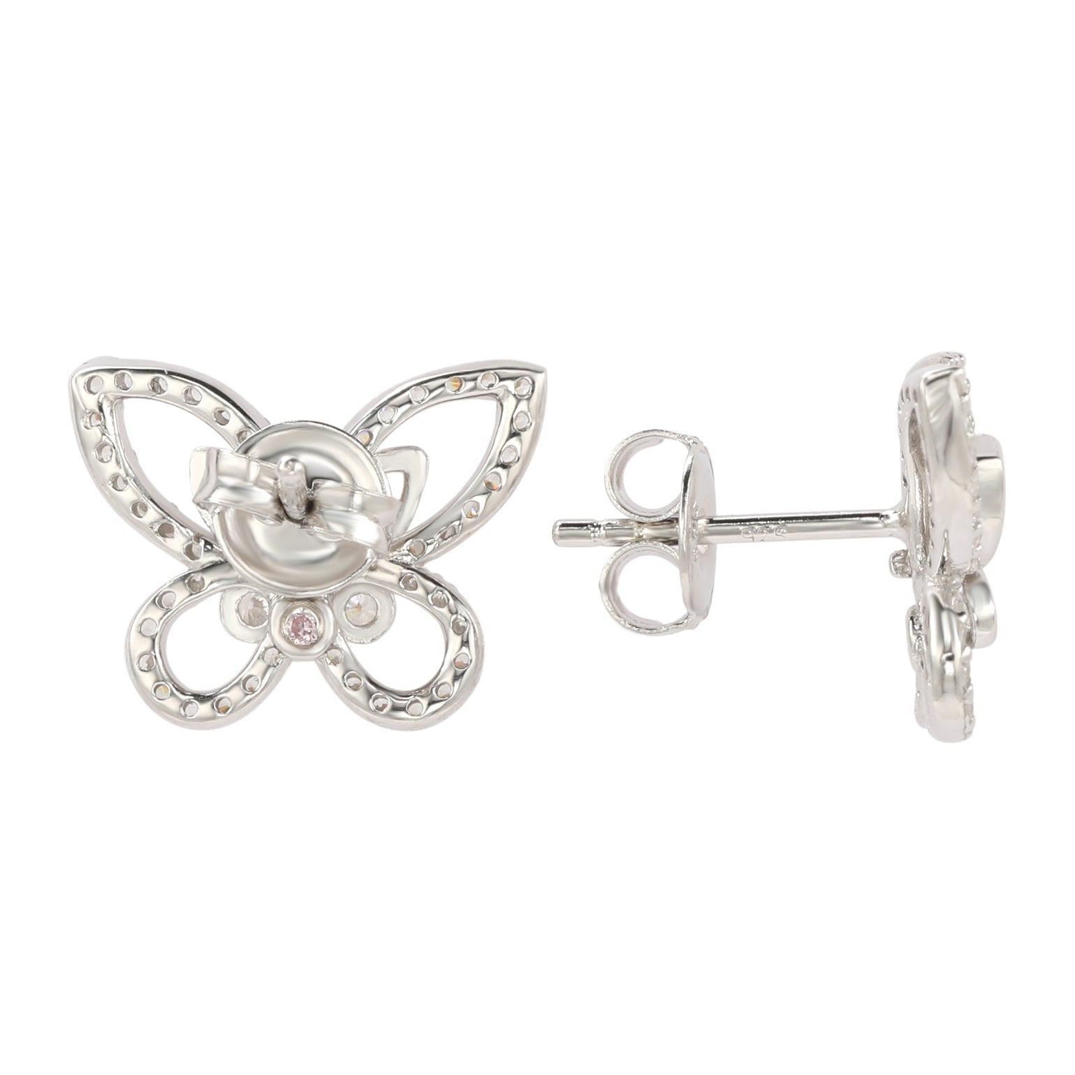 Suzy Levian Cubic Zirconia Butterfly Earrings