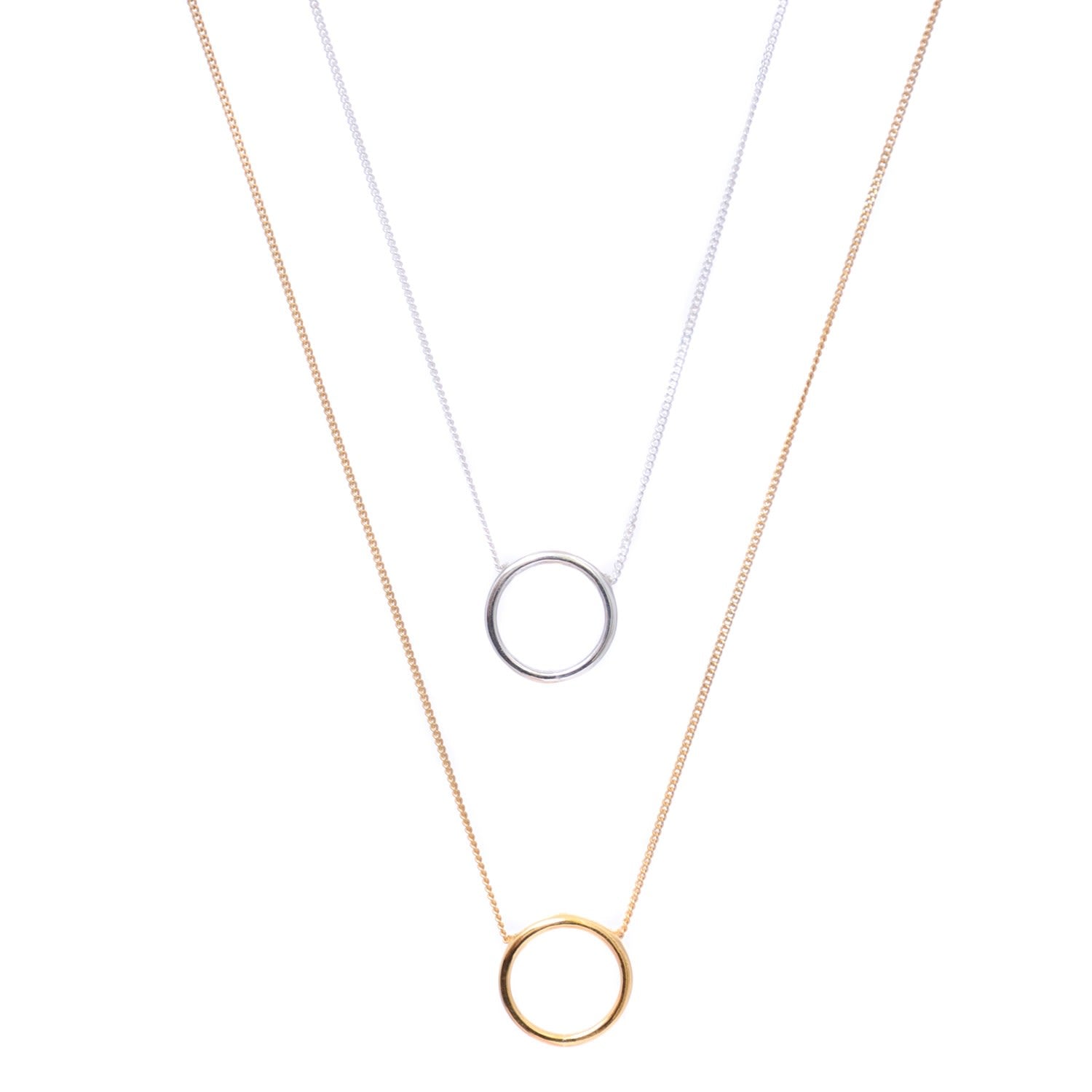Halo Necklace Silver
