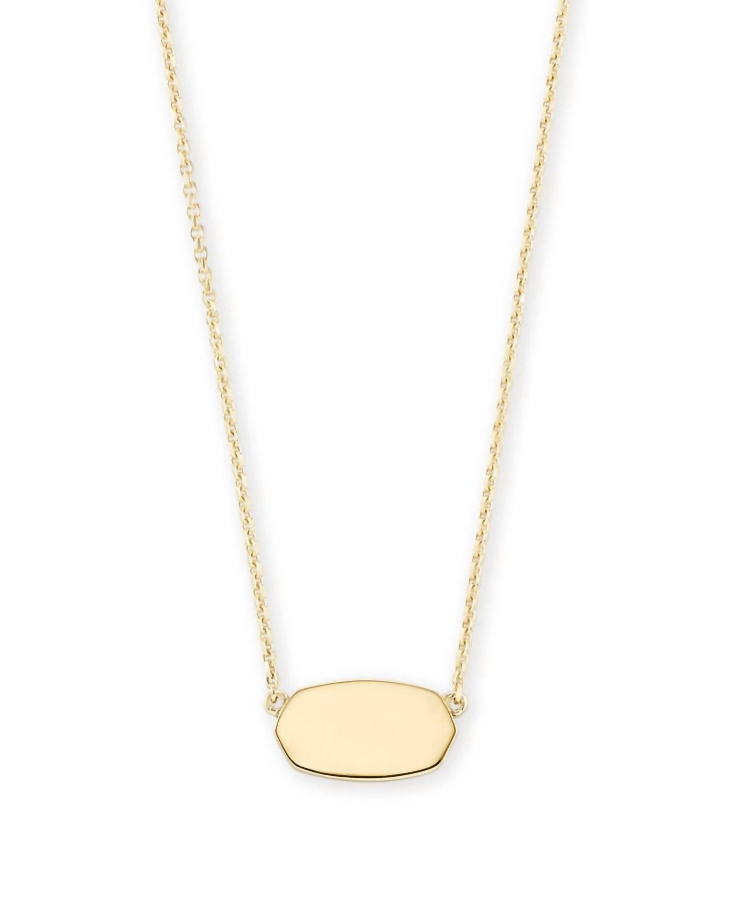 Women's Elisa Metal Necklace In Gold