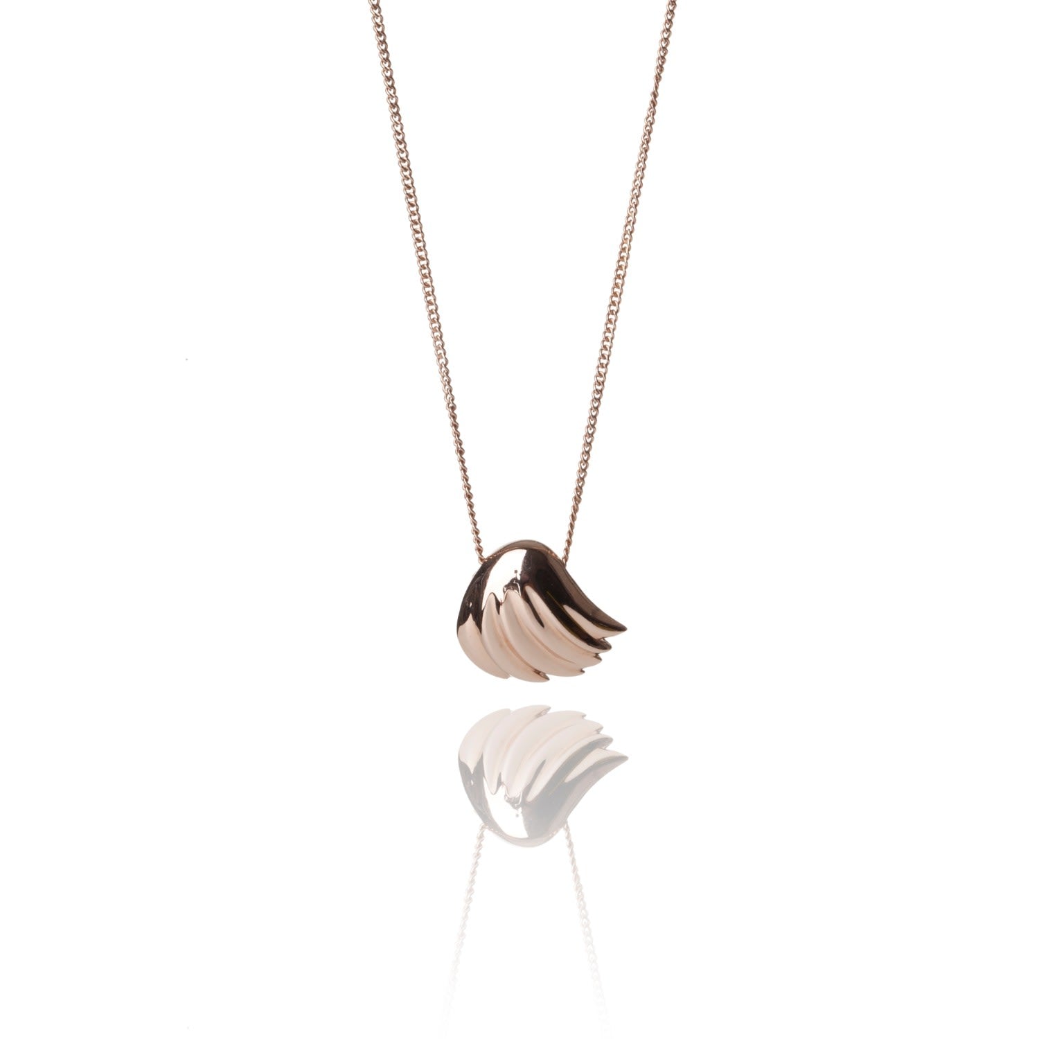 Dark Paradise Rose Gold Shell Pendant