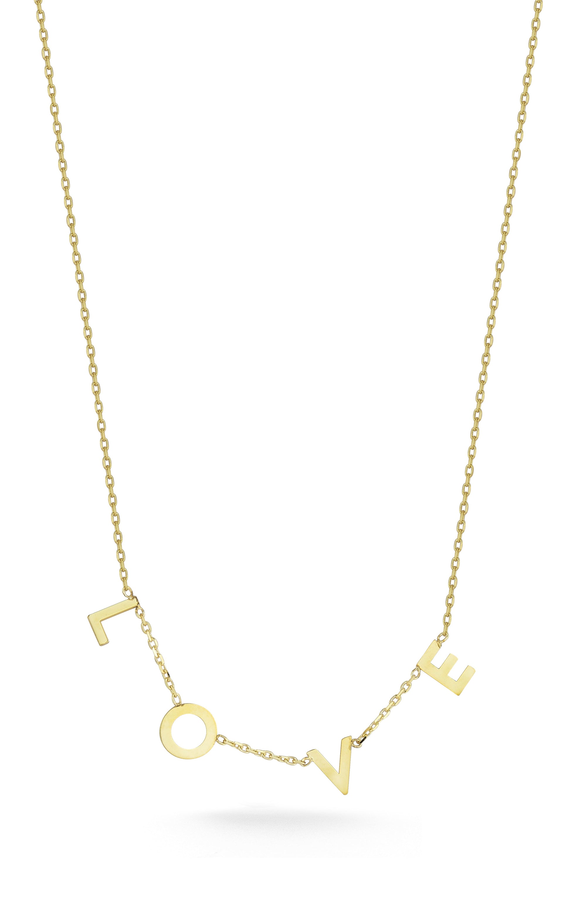 14K Italian Gold Love Necklace