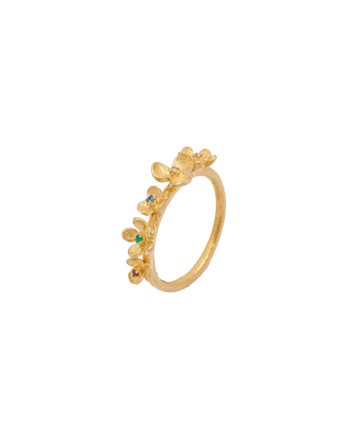 Secret Garden Multistone Gold Ring