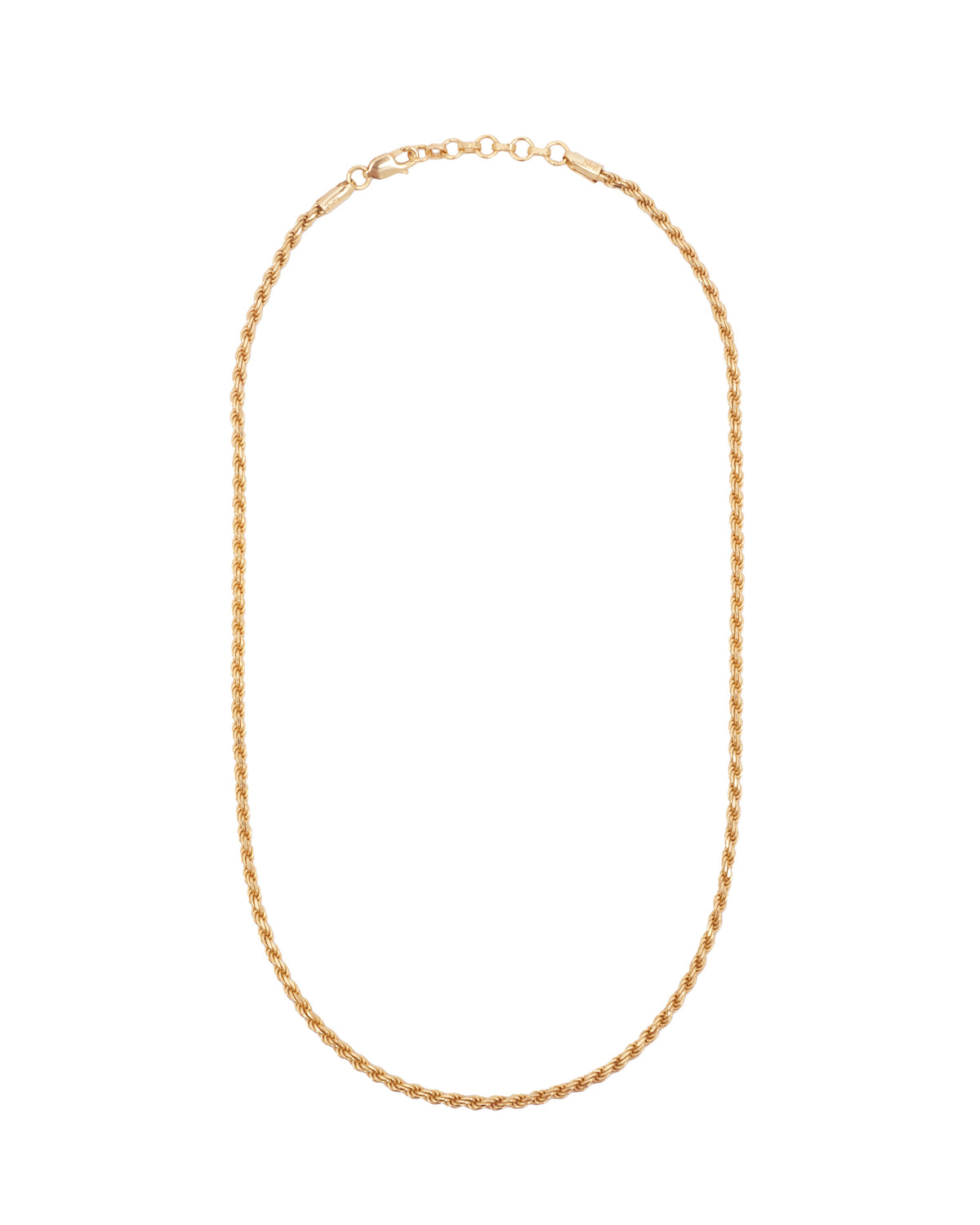 TWISTED ROPE GOLD CHAIN
