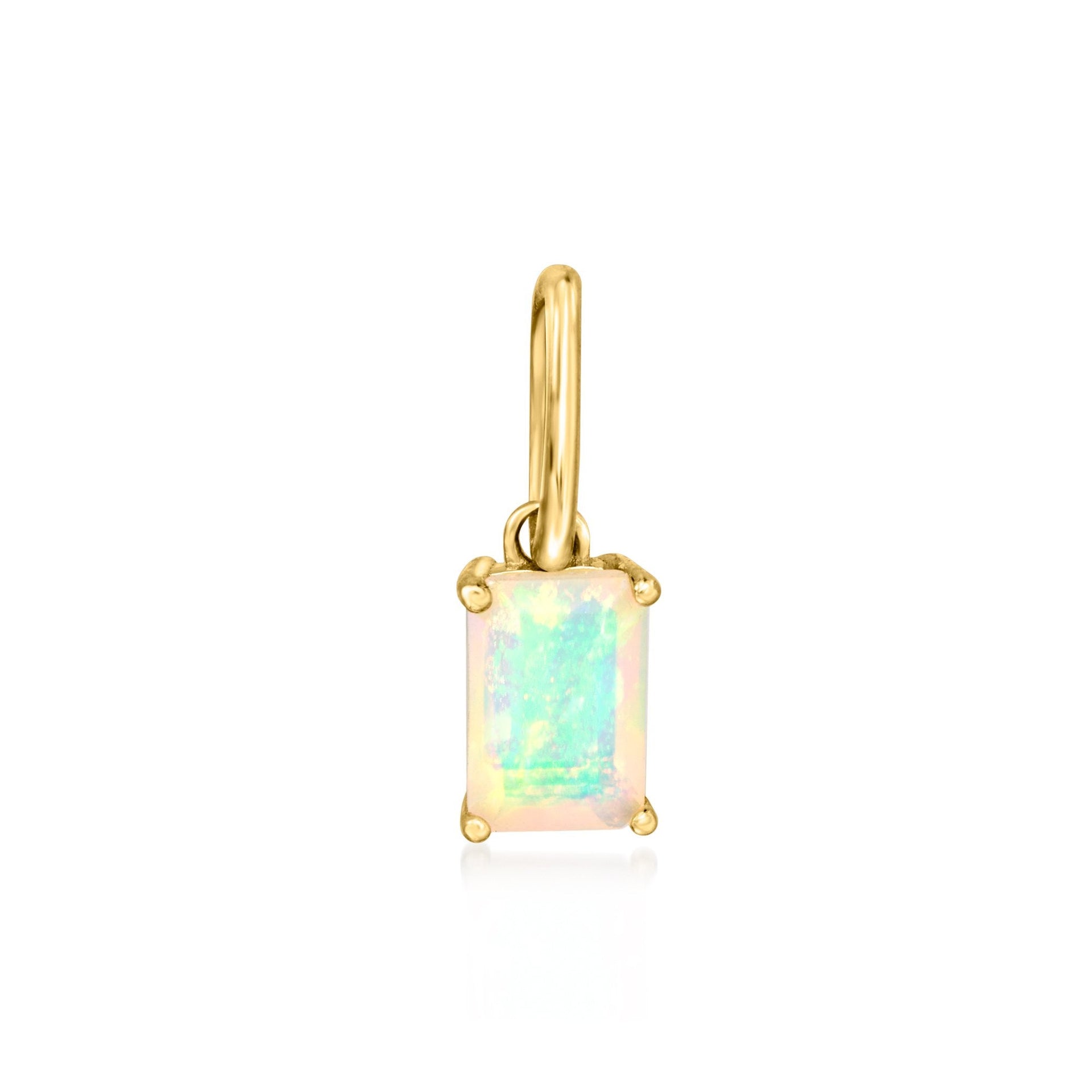 Canaria Fine Jewelry Opal Pendant In 10kt Yellow Gold