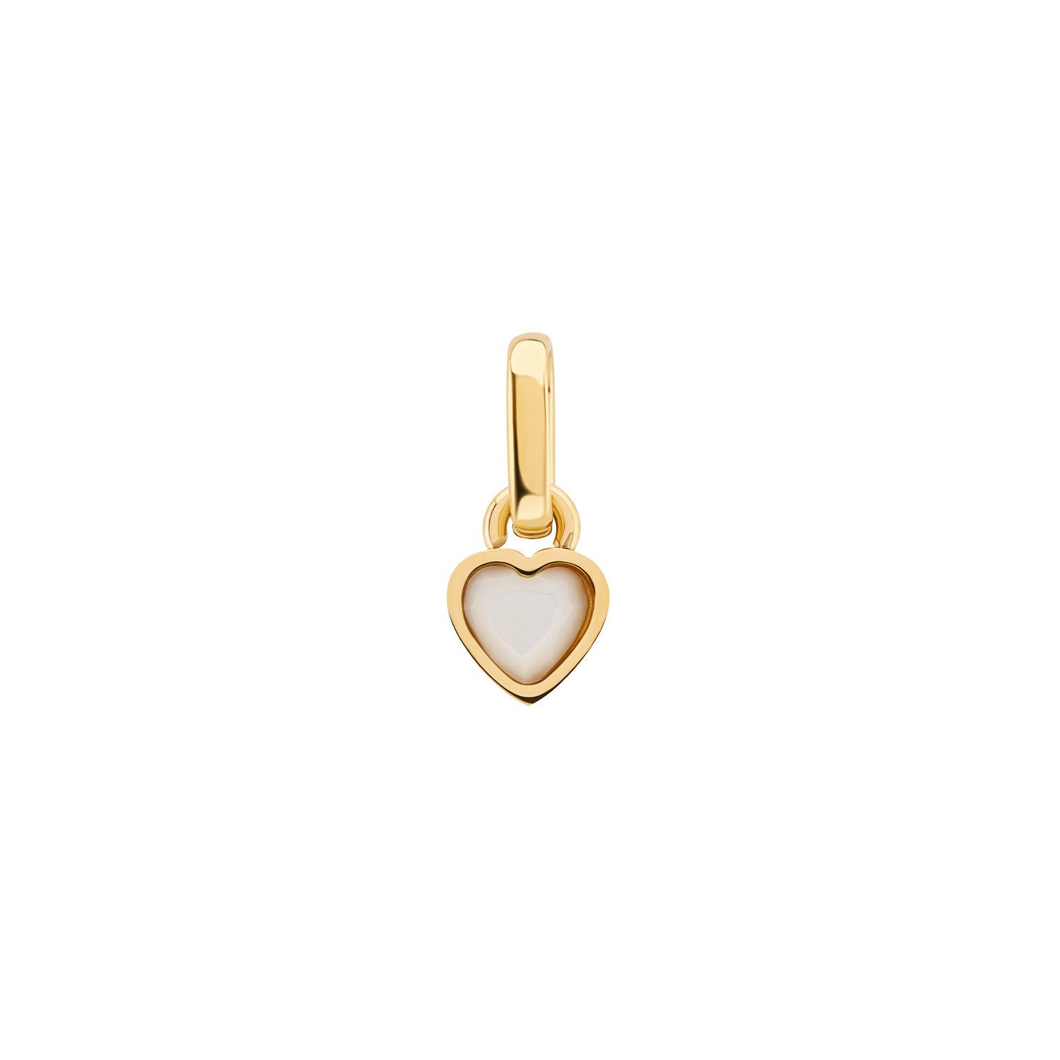 Stories Mini Heart Birthstone Pendant (Gold)