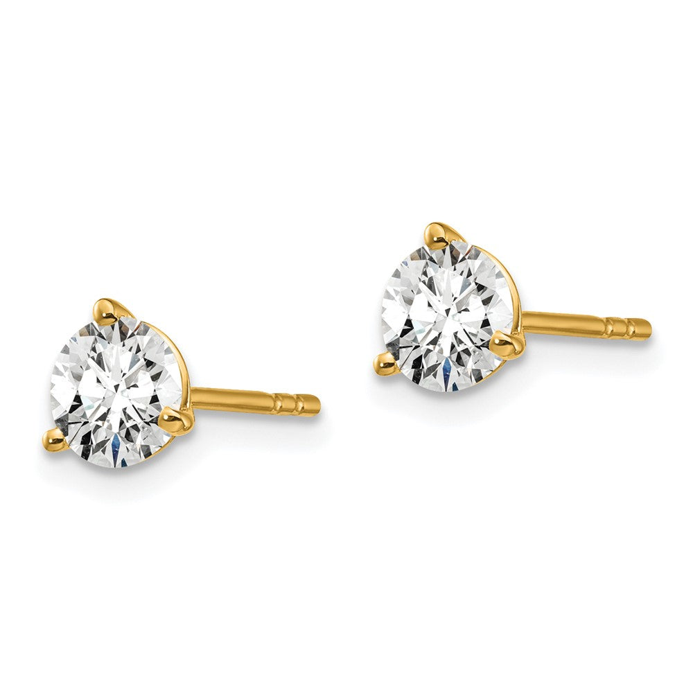 14k Gold 1 1/4 CTW Lab Grown Diamond Stud Earrings