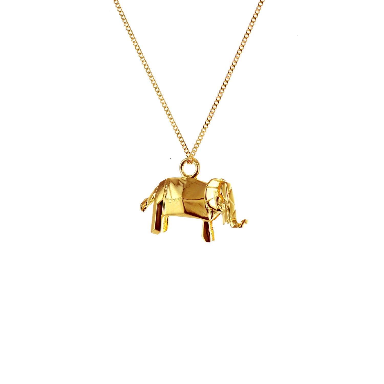 Mini Elephant Necklace Gold